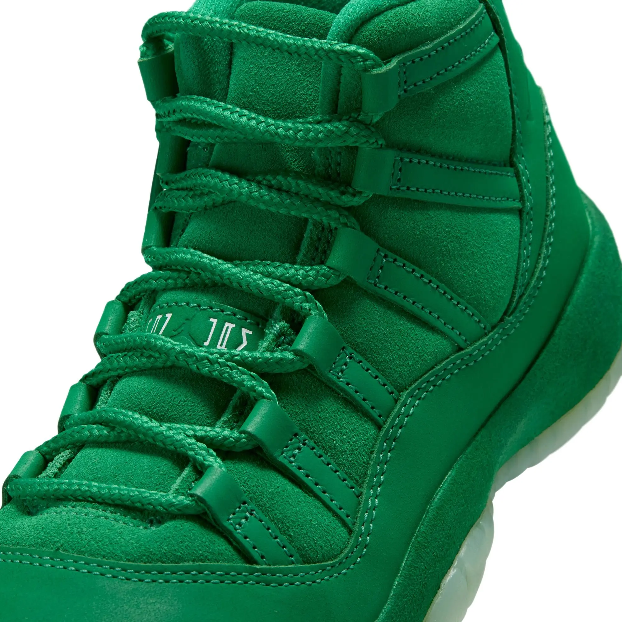 Jordan 11 Retro "Green Screen" Grade School Kids' Shoe - GYM GREEN/LUCKY GREEN