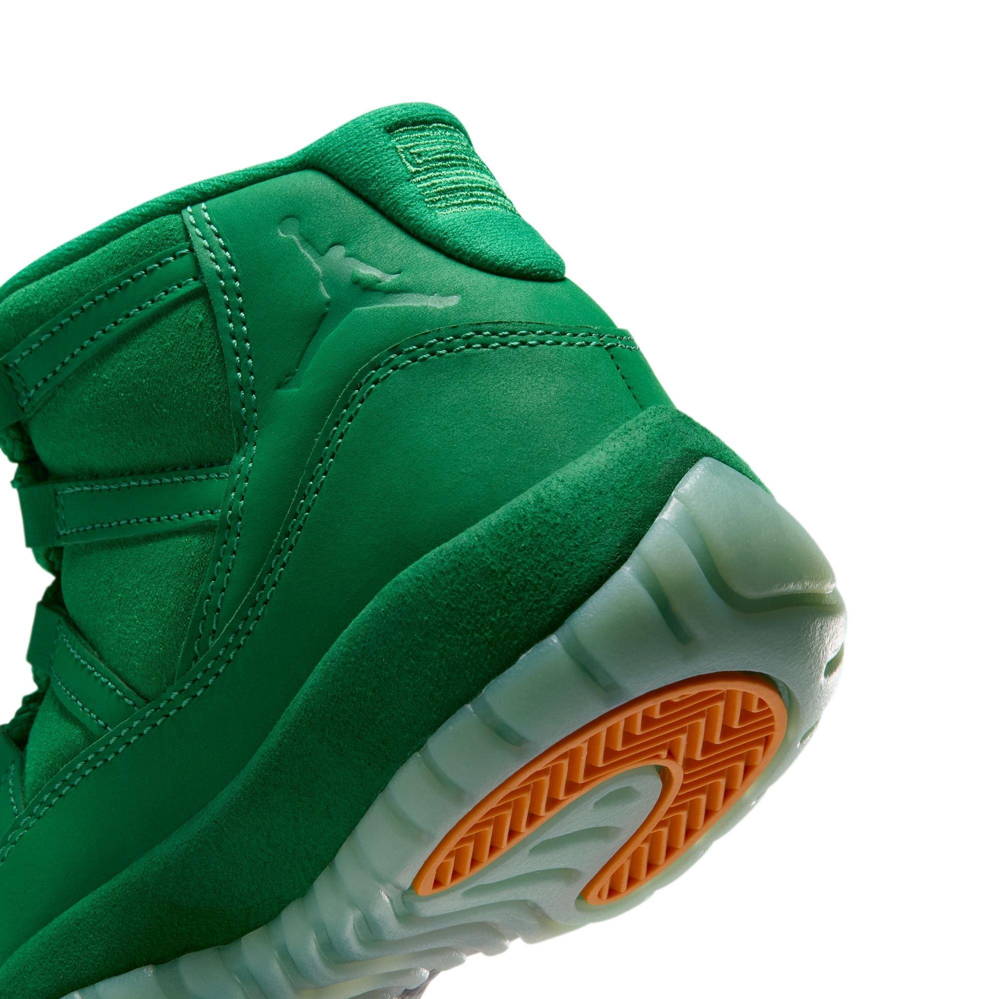 Jordan 11 Retro "Green Screen" Grade School Kids' Shoe - GYM GREEN/LUCKY GREEN