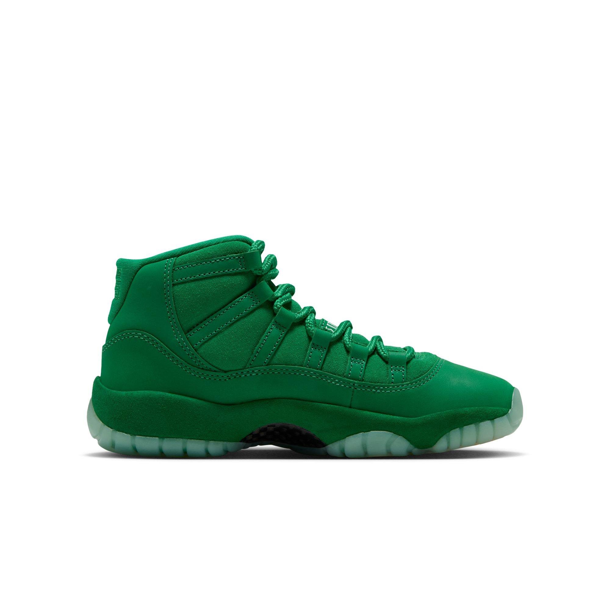 Jordan 11 Retro "Green Screen" Grade School Kids' Shoe - GYM GREEN/LUCKY GREEN