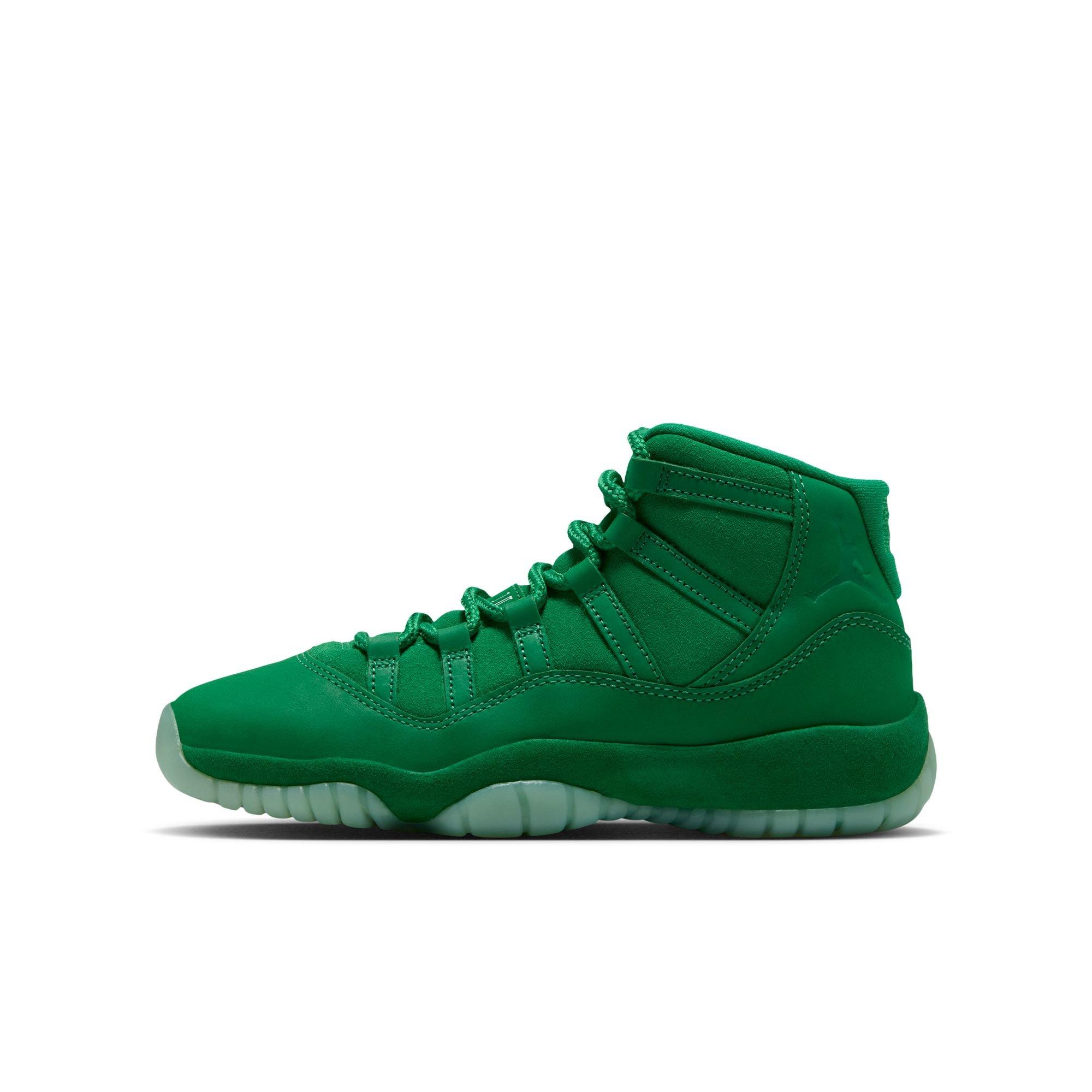Jordan 11 Retro "Green Screen" Grade School Kids' Shoe - GYM GREEN/LUCKY GREEN