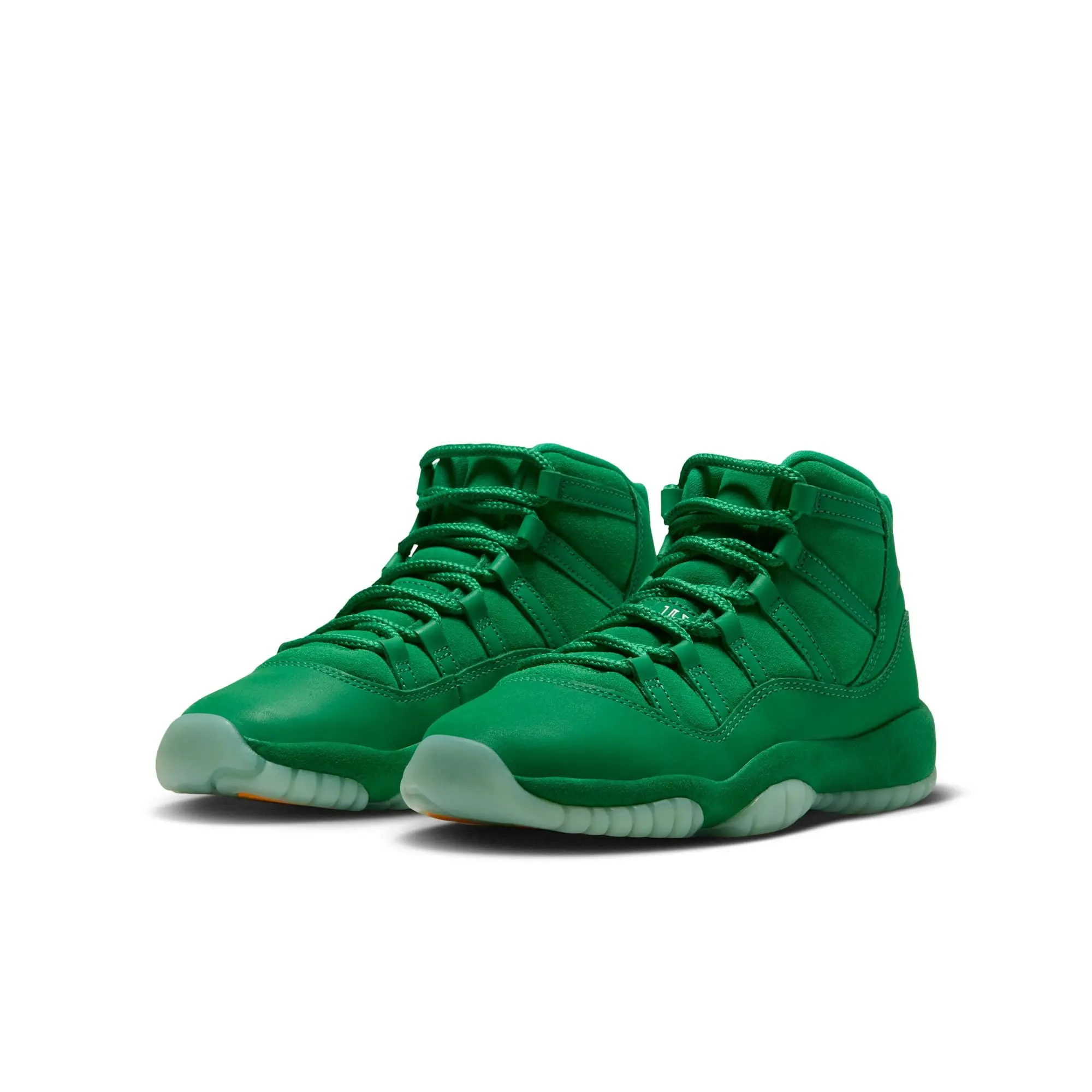 Jordan 11 Retro "Green Screen" Grade School Kids' Shoe - GYM GREEN/LUCKY GREEN