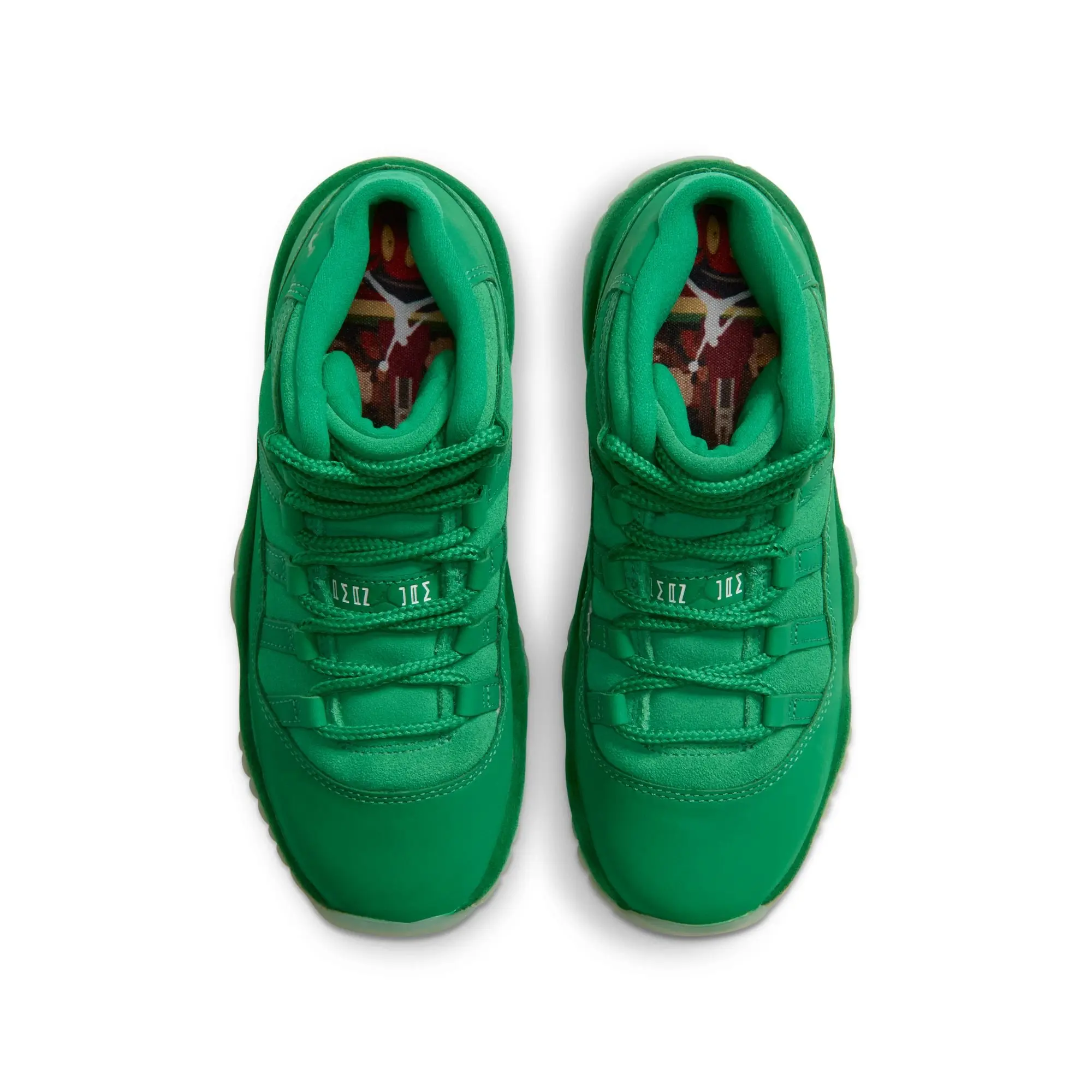 Jordan 11 Retro "Green Screen" Grade School Kids' Shoe - GYM GREEN/LUCKY GREEN