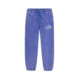 L/AB c/o Off-White Big Boys' Diagonal Garment Wash Joggers - BLUE