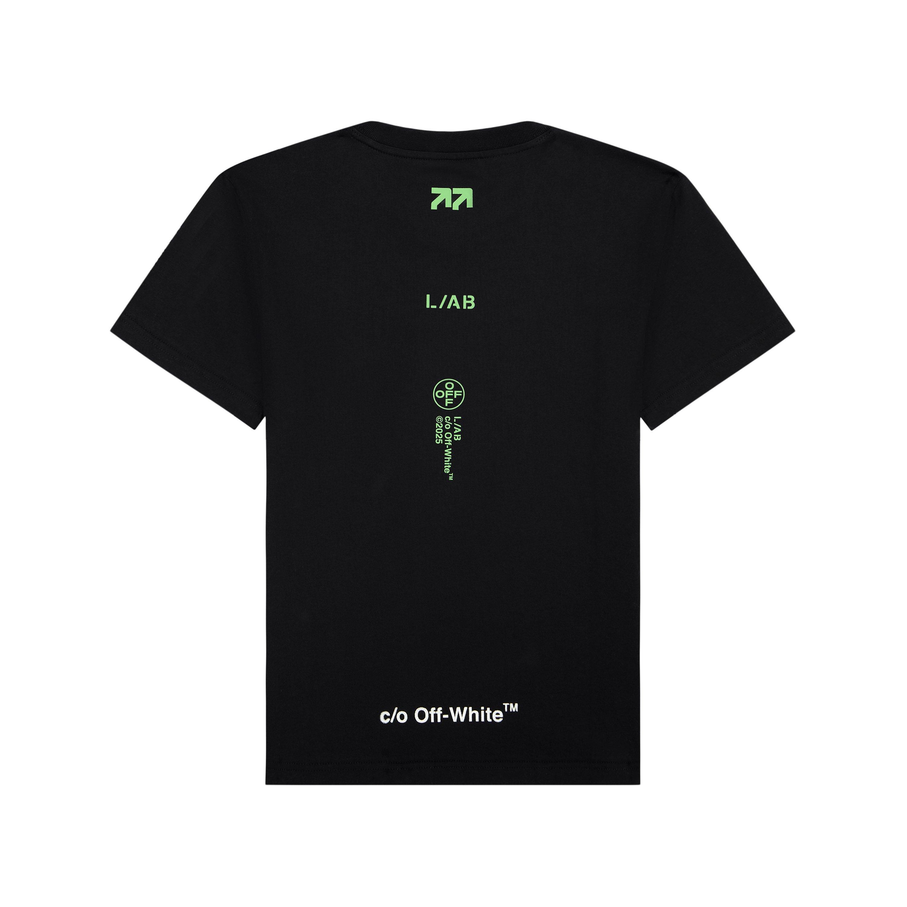 L/AB c/o Off-White Big Boys'&nbsp;Stacked Tee - BLACK
