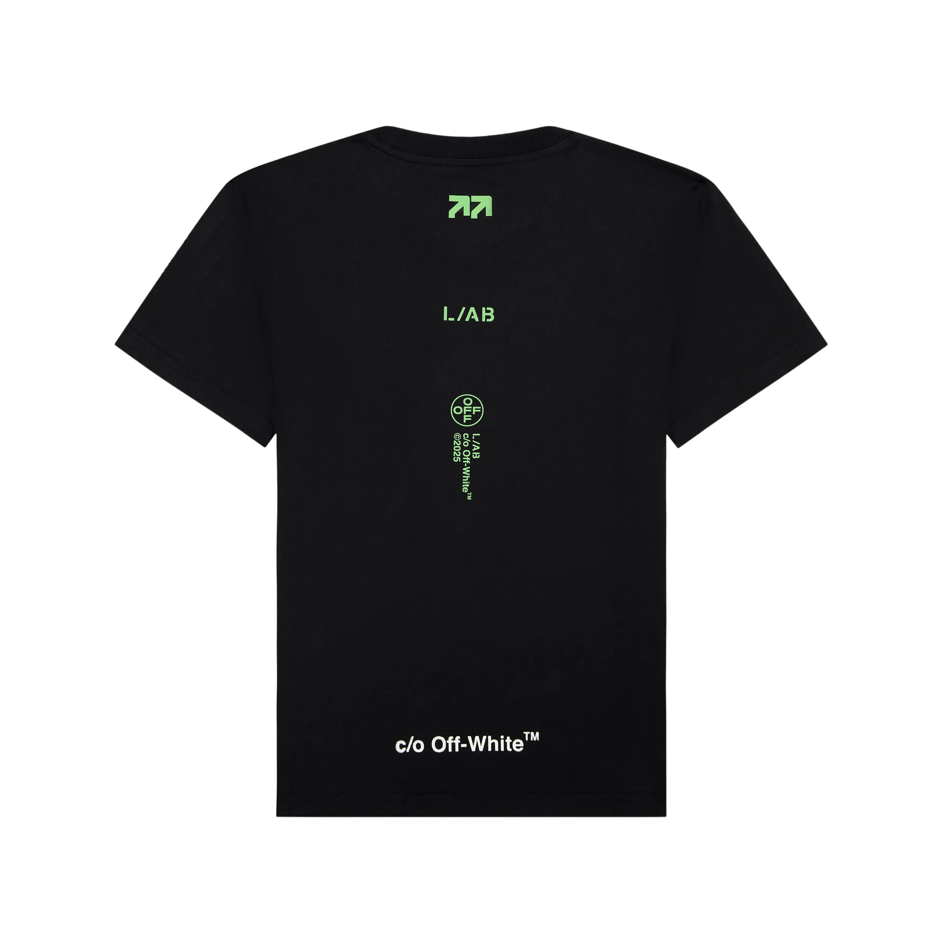 L/AB c/o Off-White Big Boys'&nbsp;Stacked Tee - BLACK