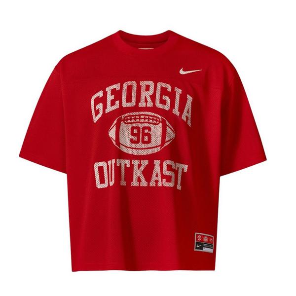 Nike x UGA x Outkast Men's Cropped Football Jersey - RED