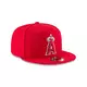 New Era Los Angeles Angels 9FIFTY Basic Team Color Snapback Hat - RED Thumbnail View 2