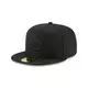 New Era Cincinnati Reds 59FIFTY Basic Fitted Hat - BLACK Thumbnail View 1