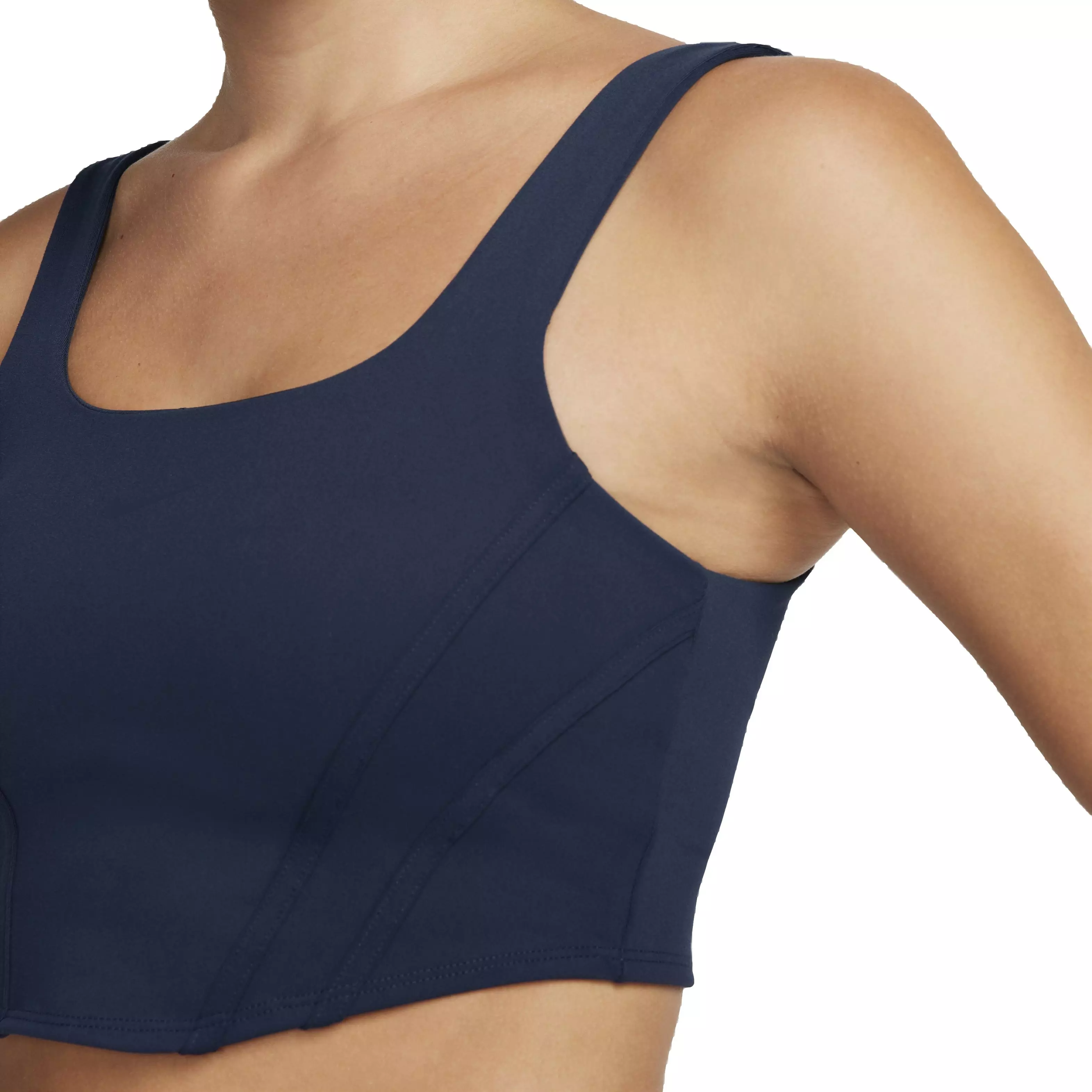 Nike Women's Sportswear Light-Support Padded Corset Bra - NAVY