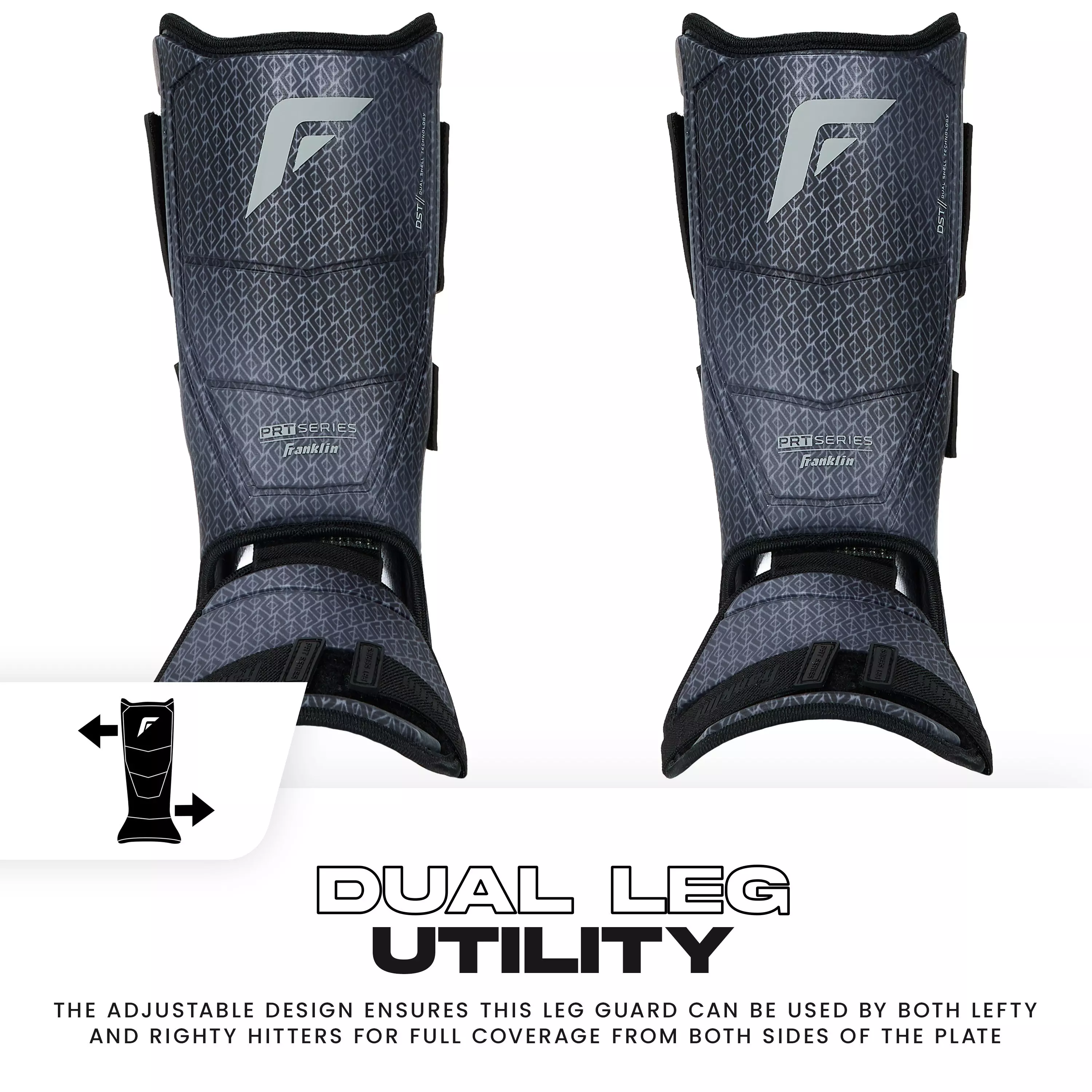 Franklin Baseball PRT DST Protective Leg Guard - BLACK