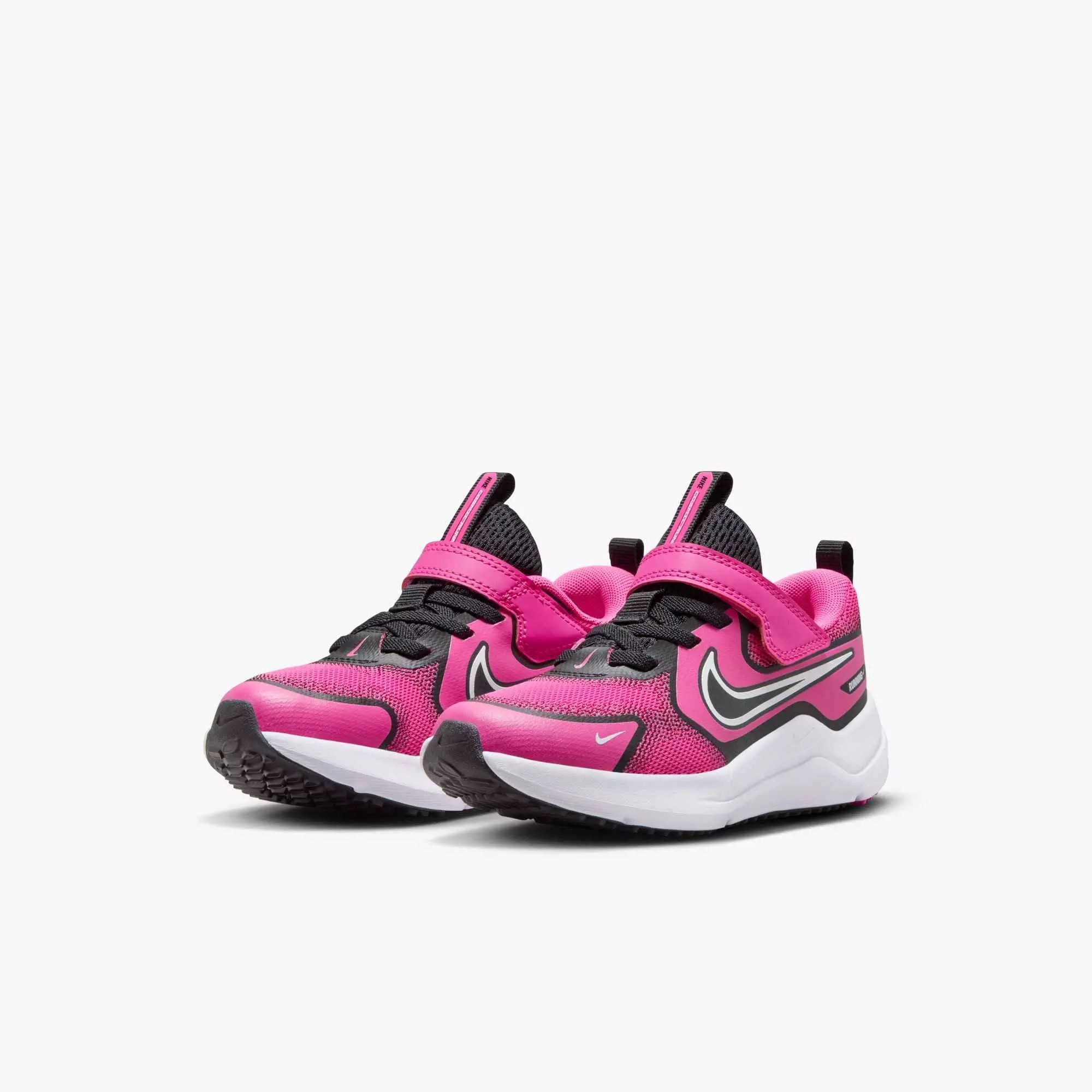 Nike Cosmic Runner "Laser Fuchsia/Black/White" Preschool Girls' Running Shoe - FUCHSIA/BLACK/WHITE