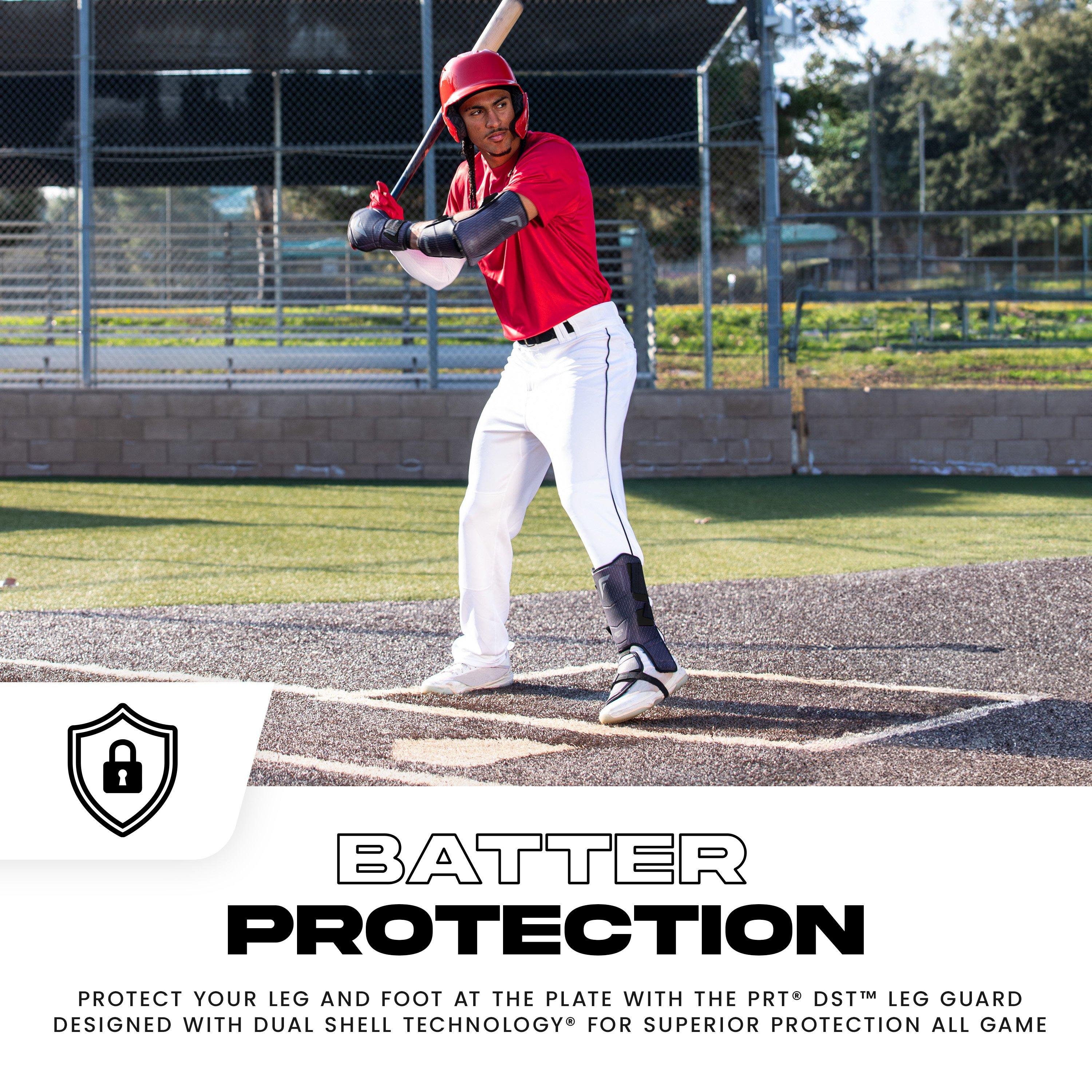 Franklin Youth Baseball PRT DST Protective Leg Guard - BLACK Thumbnail View 4