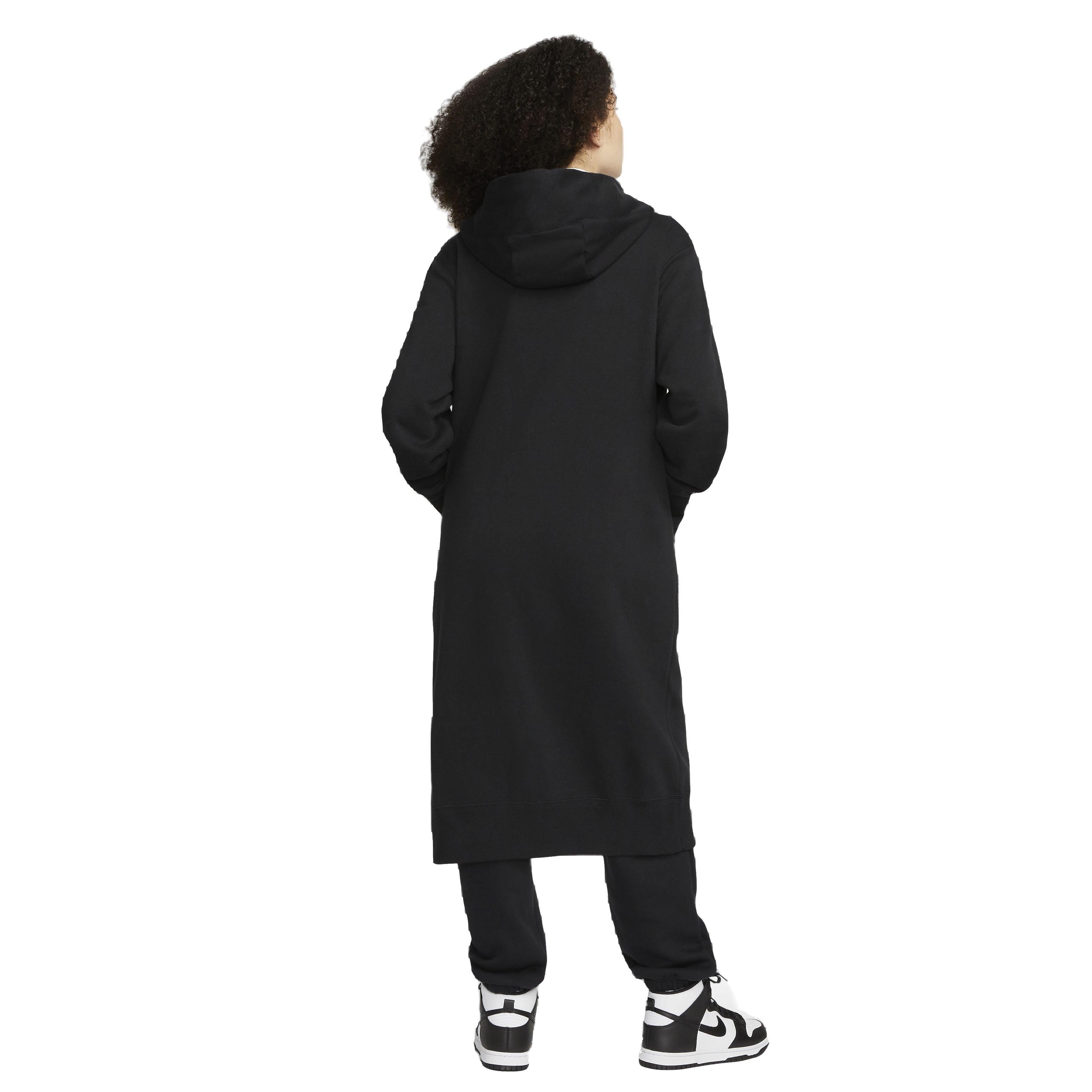Nike Women's Sportswear Phoenix Fleece Oversized Long Full-Zip Jacket - BLACK Thumbnail View 2