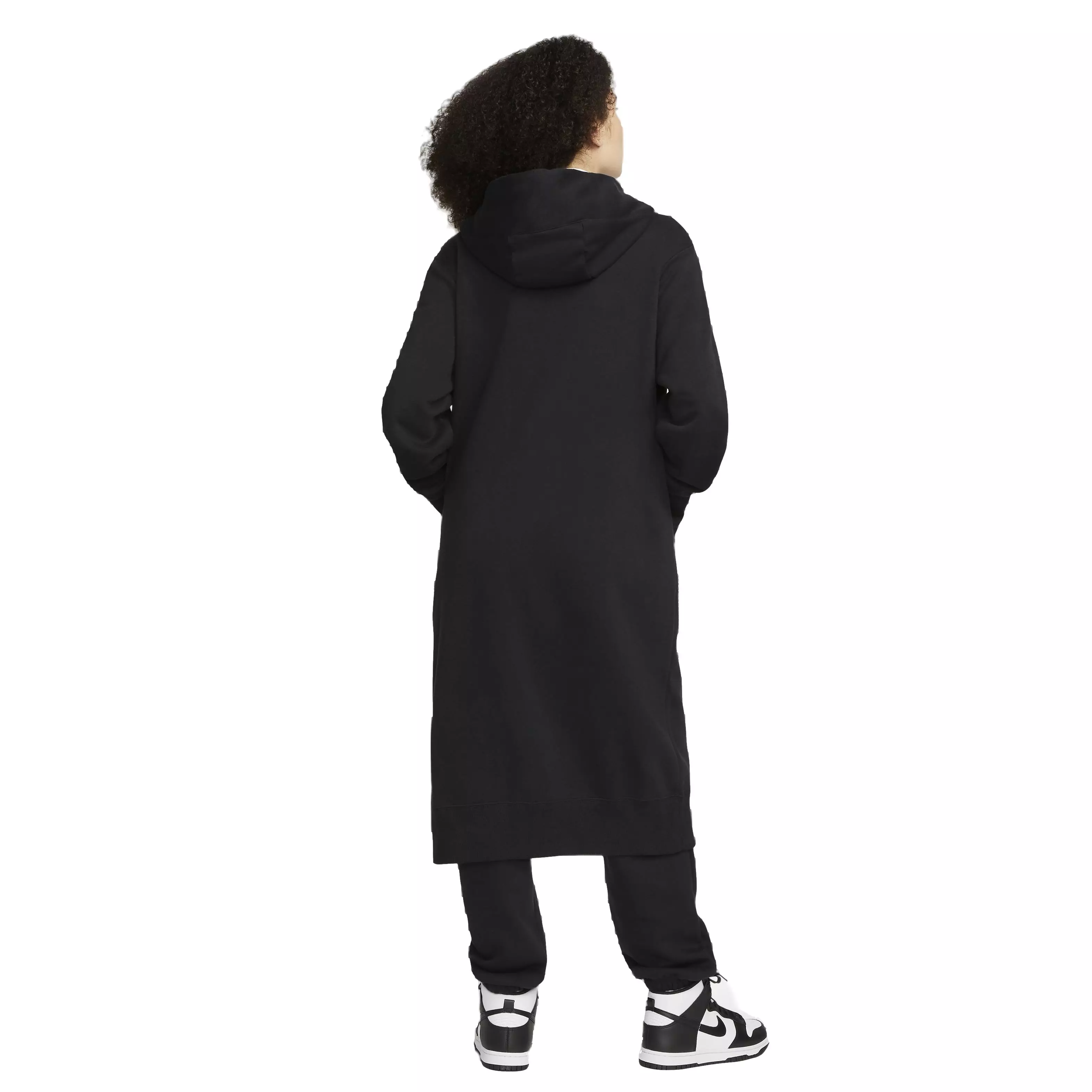 Nike Women's Sportswear Phoenix Fleece Oversized Long Full-Zip Jacket - BLACK