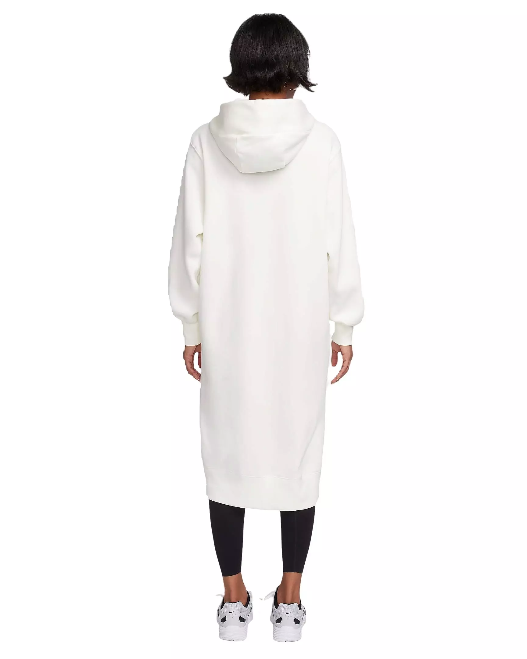 Nike Women's Sportswear Phoenix Fleece Oversized Long Full-Zip Jacket - WHITE