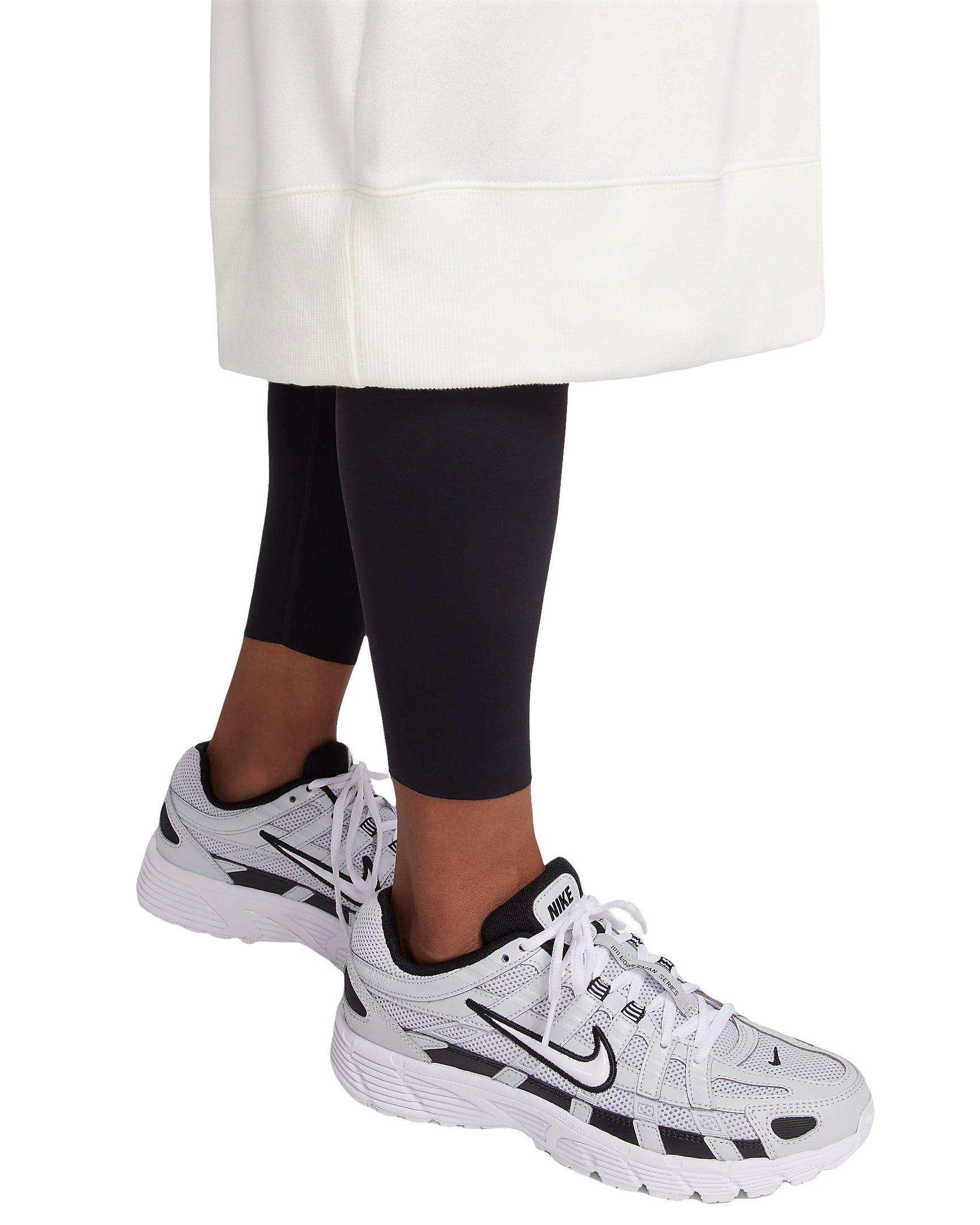 Nike Women's Sportswear Phoenix Fleece Oversized Long Full-Zip Jacket - WHITE Thumbnail View 7