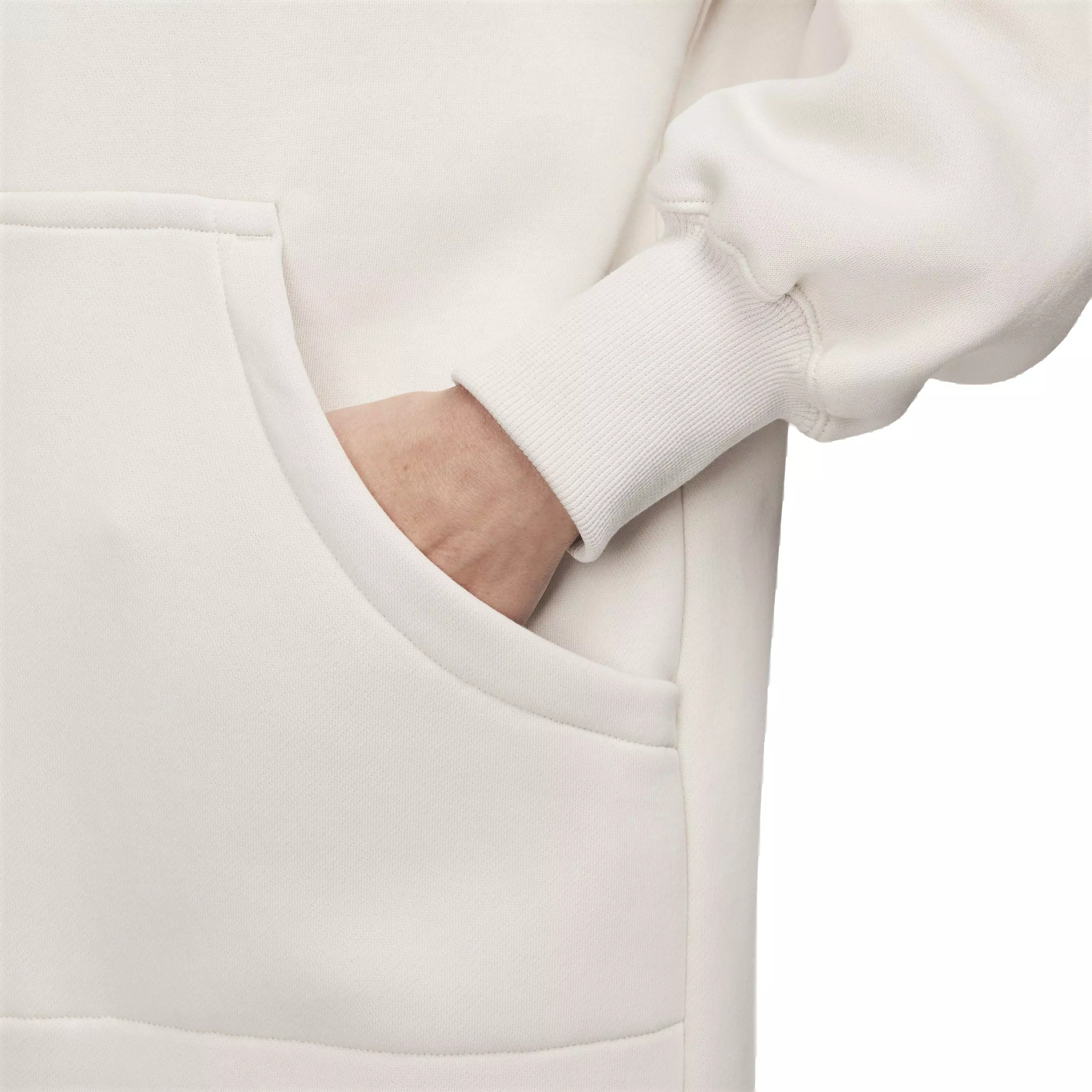 Nike Women's Sportswear Phoenix Fleece Oversized Long Full-Zip Jacket - BROWN