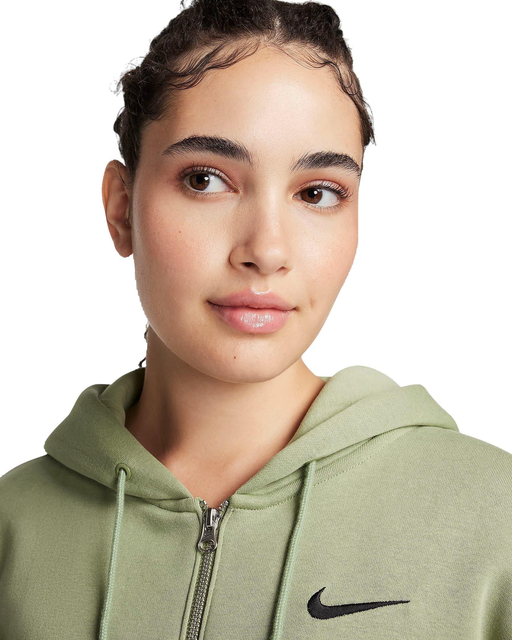 Nike Women's Sportswear Phoenix Fleece Oversized Long Full-Zip Jacket - GREEN Thumbnail View 3