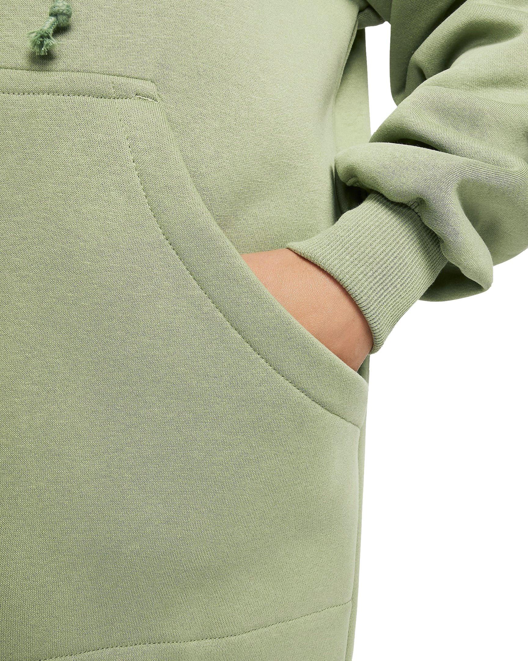 Nike Women's Sportswear Phoenix Fleece Oversized Long Full-Zip Jacket - GREEN Thumbnail View 6