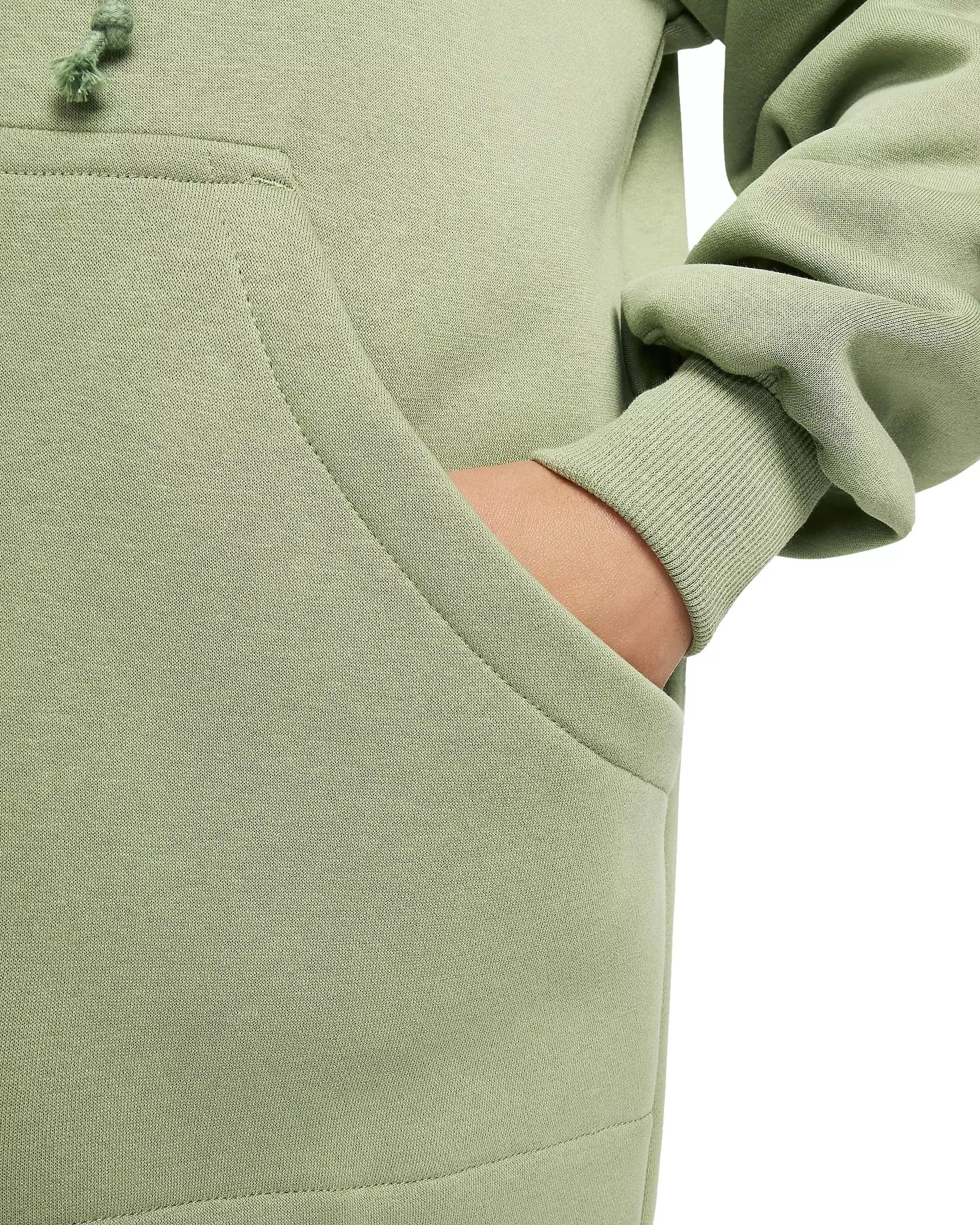 Nike Women's Sportswear Phoenix Fleece Oversized Long Full-Zip Jacket - GREEN