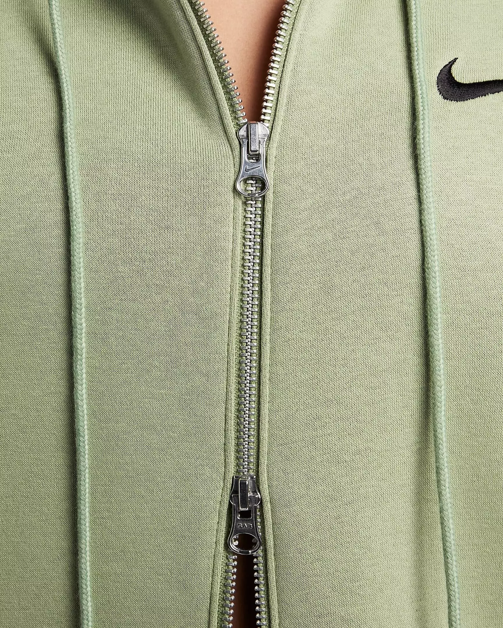 Nike Women's Sportswear Phoenix Fleece Oversized Long Full-Zip Jacket - GREEN