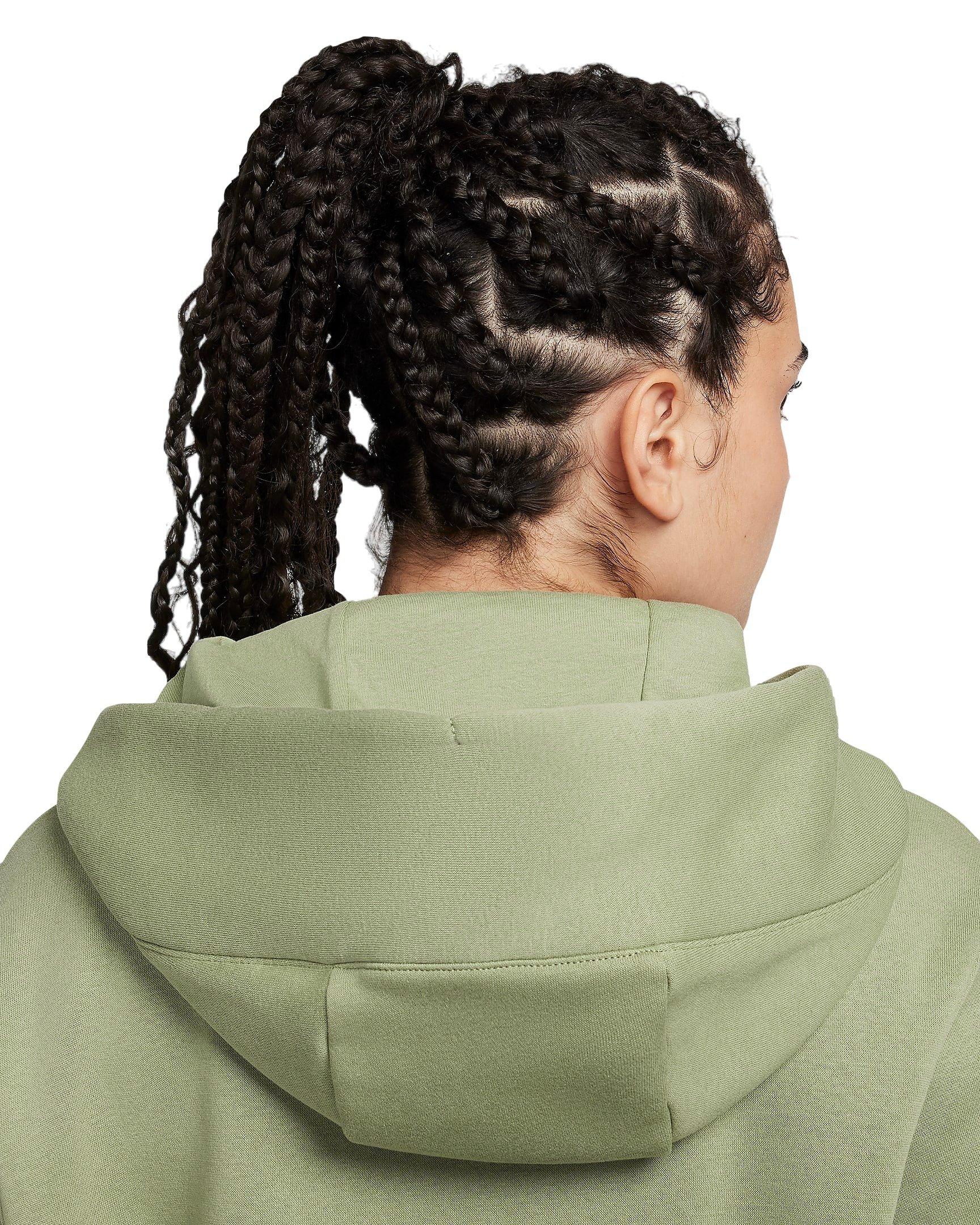 Nike Women's Sportswear Phoenix Fleece Oversized Long Full-Zip Jacket - GREEN Thumbnail View 9