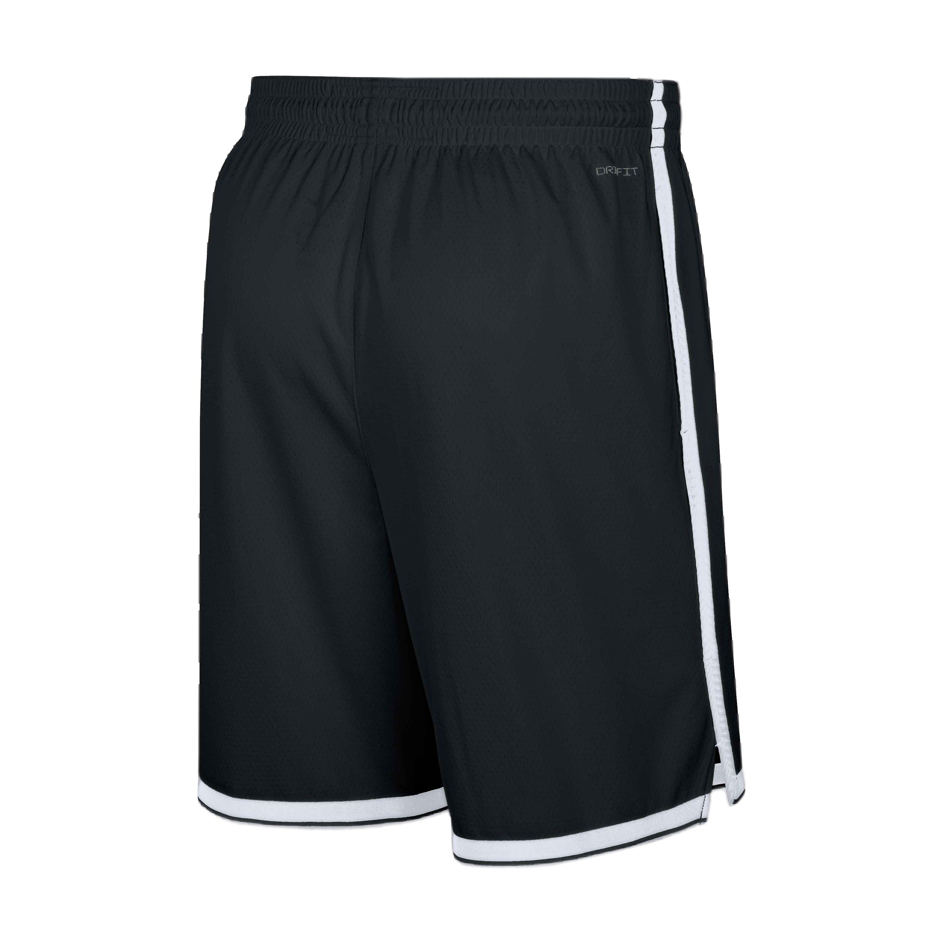 Nike Big Kids' Dri-FIT NBA Brooklyn Nets Replica Swingman Basketball Shorts -Black - BLACK Thumbnail View 2