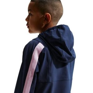 Nike Big Kids' Energy Repel Water-Resistant Woven Soccer Jacket -Navy/Pink