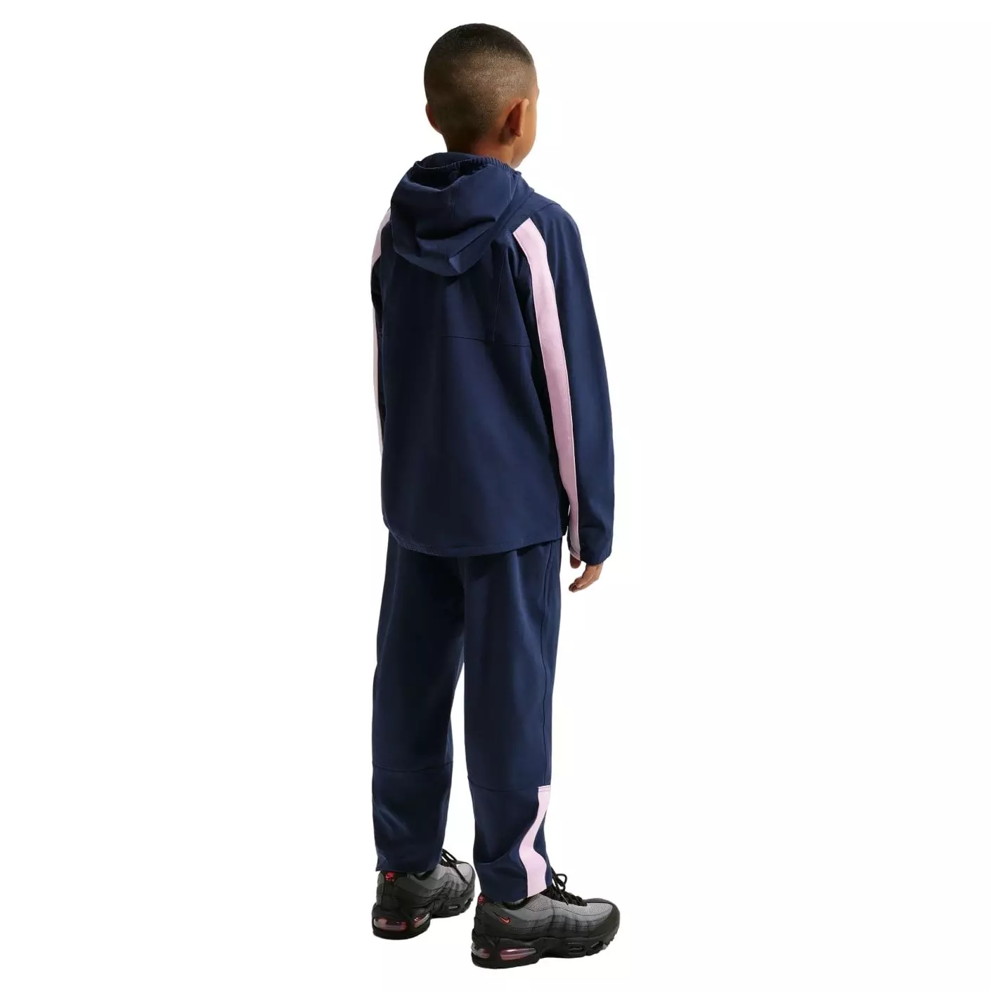 Nike Big Kids' Energy Repel Water-Resistant Woven Soccer Jacket -Navy/Pink - NAVY/PINK