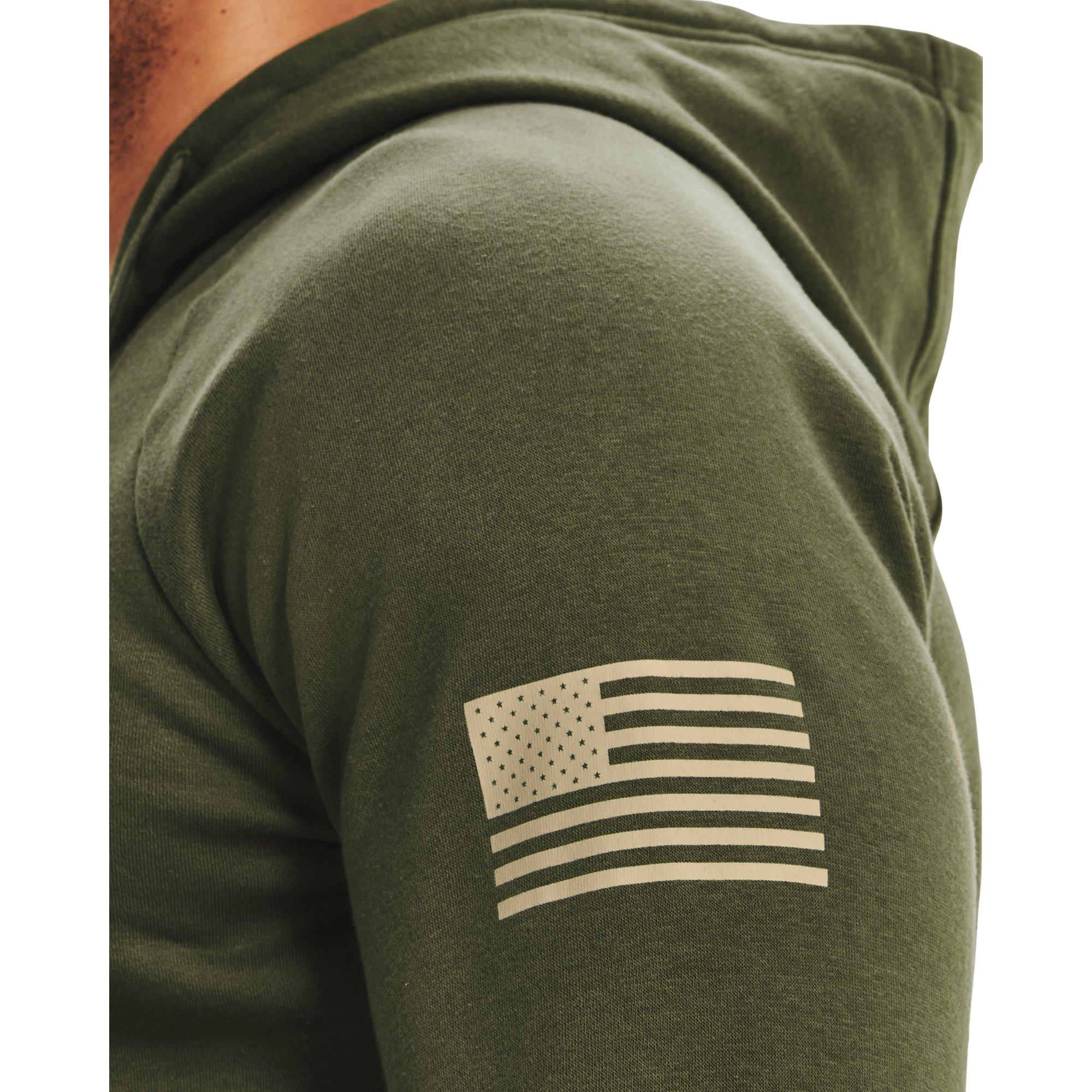 Under armour hoodie with american online flag