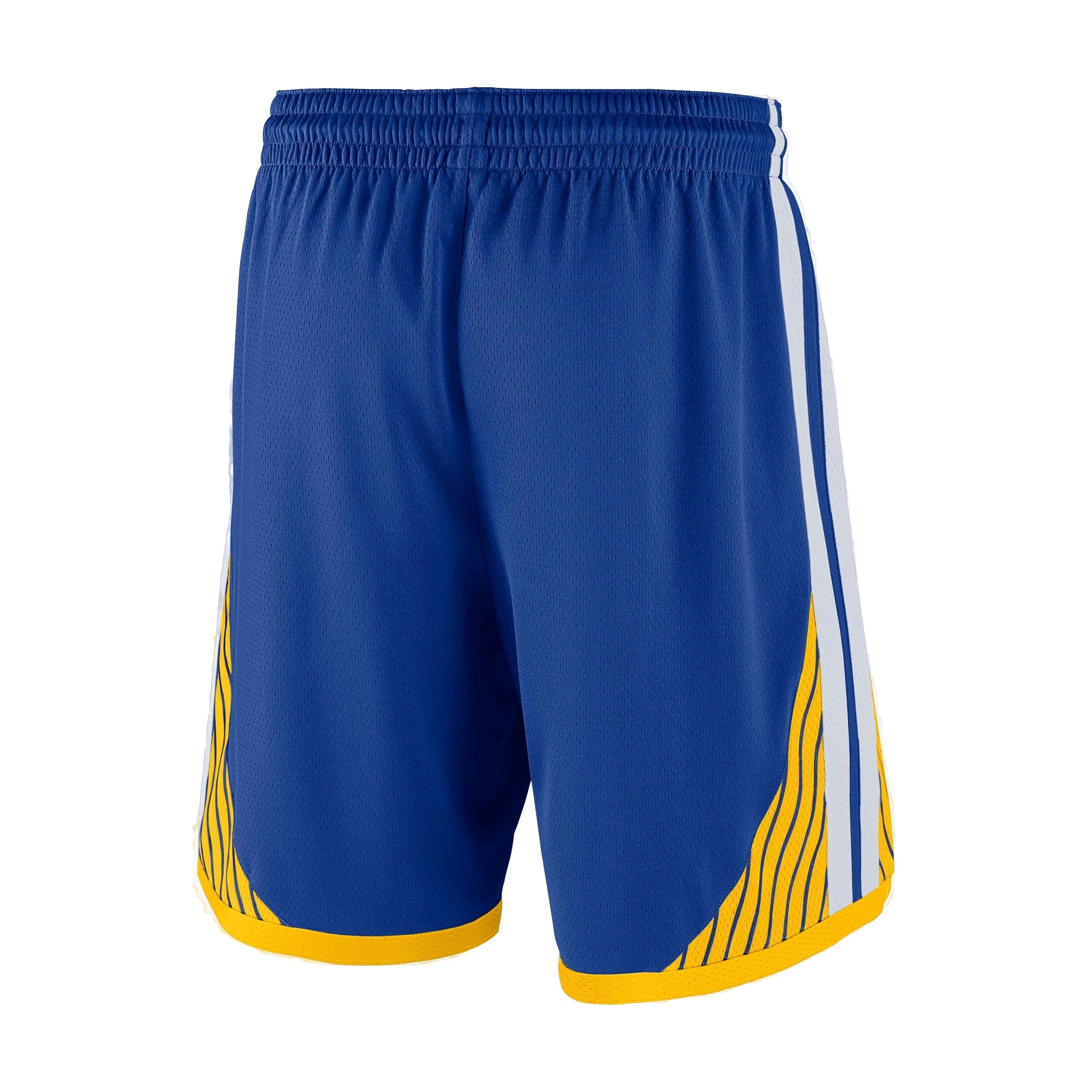 Nike Men's Dri-FIT NBA Golden State Warriors Swingman Icon 24 Replica Shorts - Blue - BLUE Thumbnail View 2