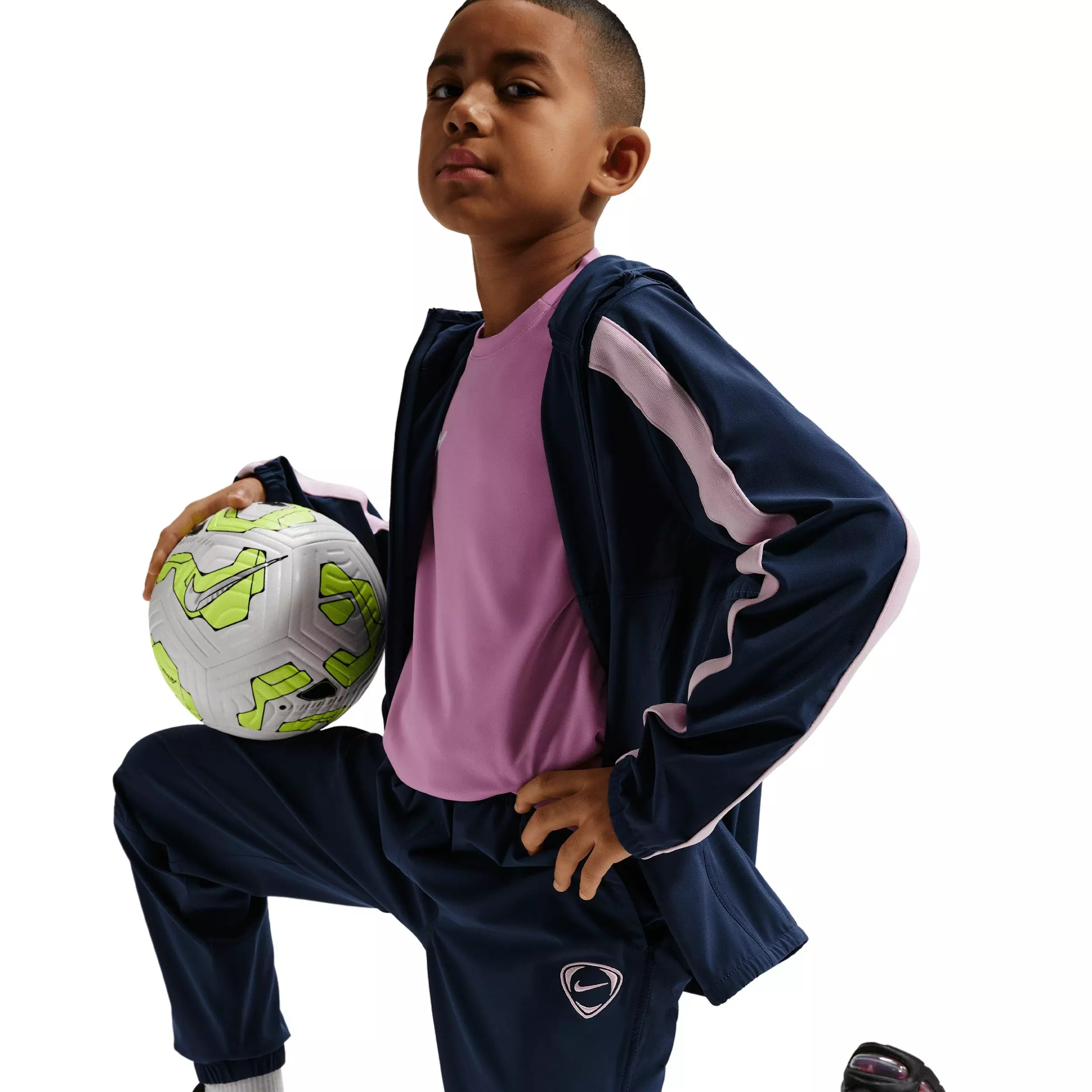 Nike Big Kids' Energy Repel Soccer Woven Pants - Navy/Pink - NAVY/PINK