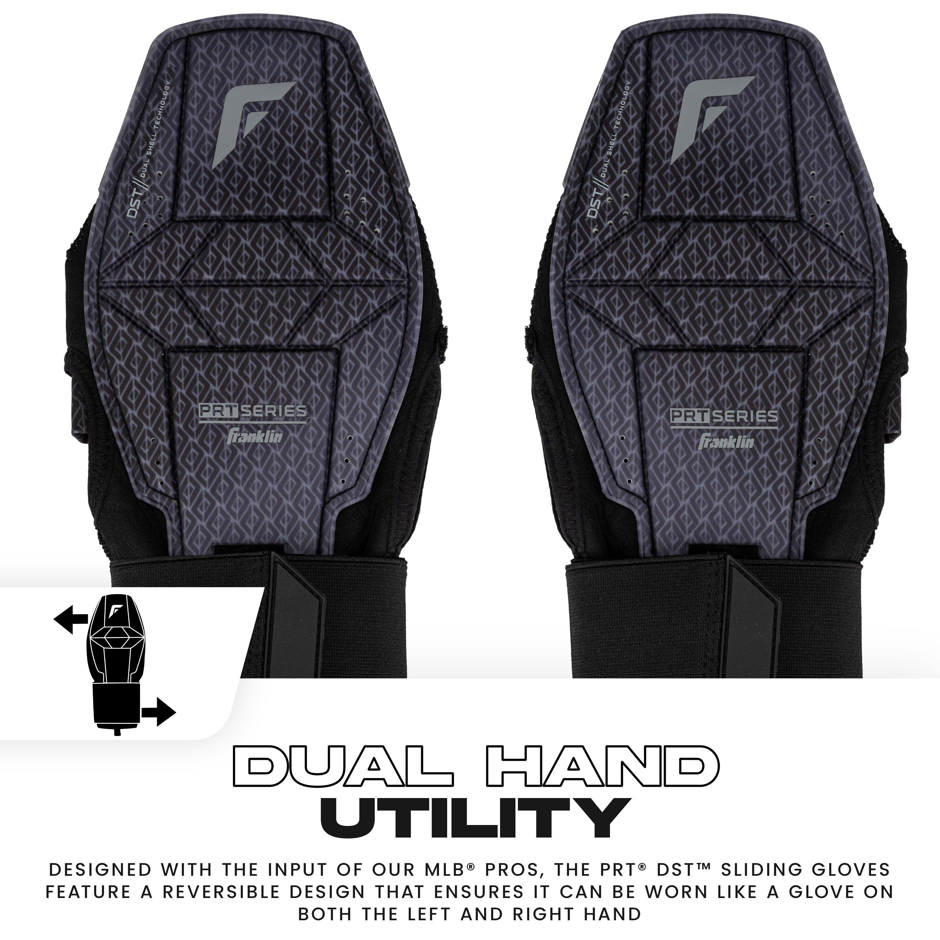 Franklin Youth Baseball PRT DST Protective Sliding Glove - BLACK Thumbnail View 6