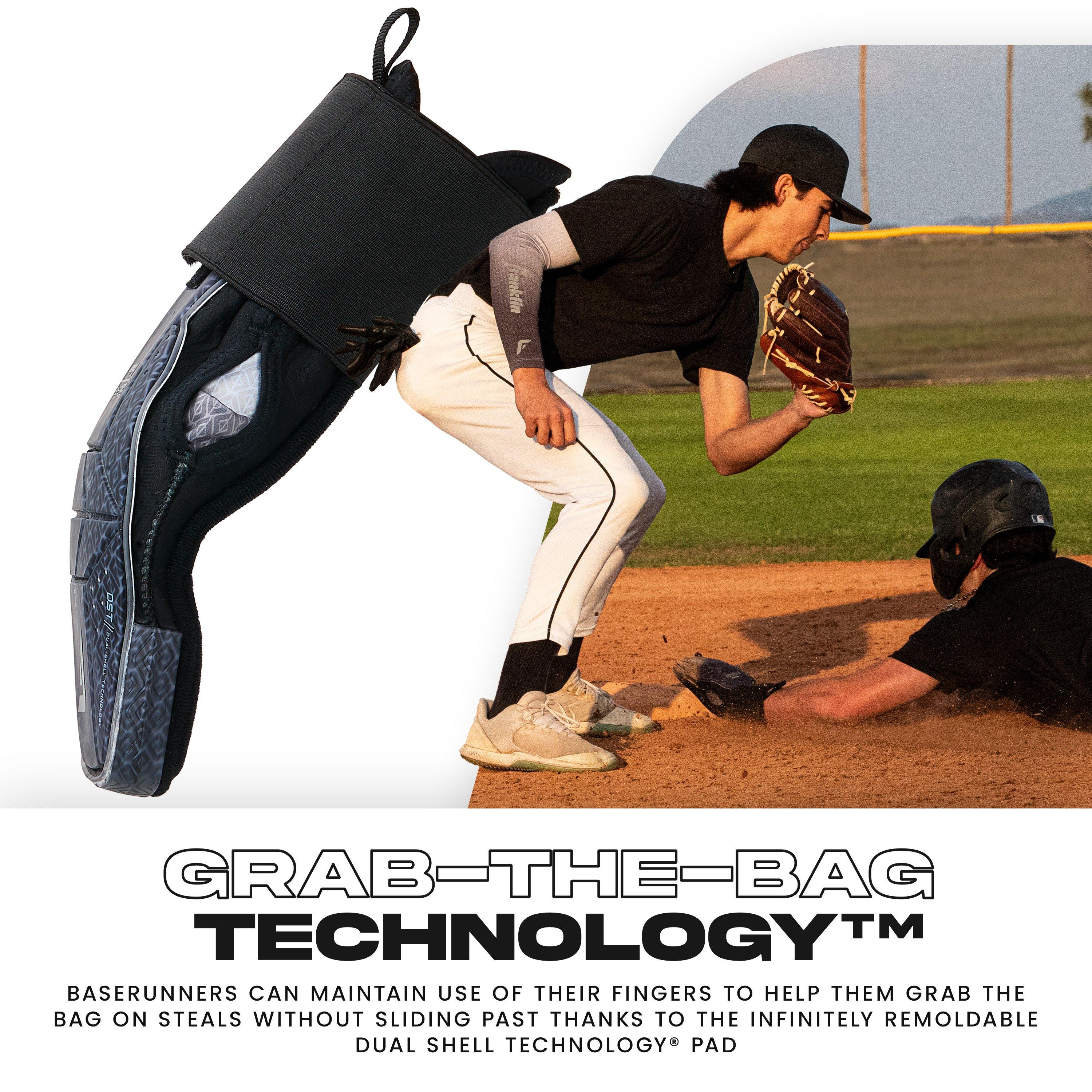 Franklin Youth Baseball PRT DST Protective Sliding Glove - BLACK Thumbnail View 7