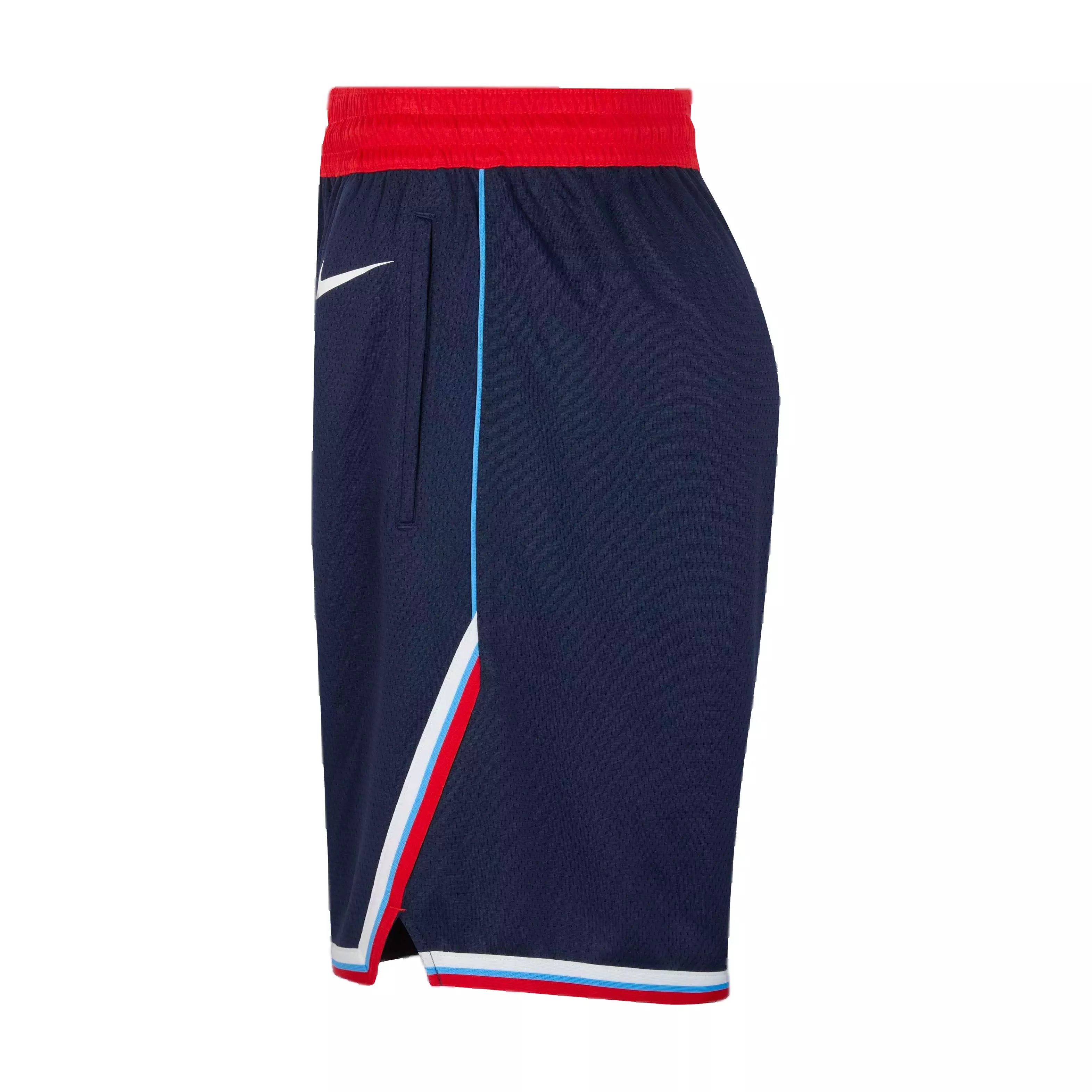 Nike Men's Dri-FIT NBA Los Angeles Clippers Swingman Icon 24 Replica Shorts -Navy - NAVY