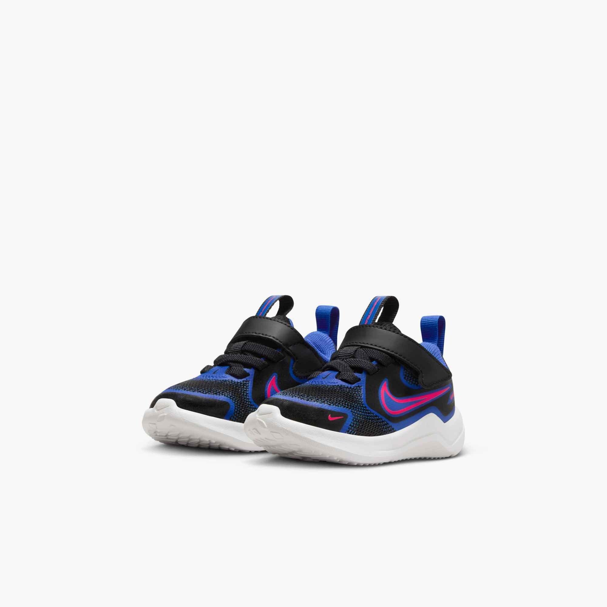 Nike Cosmic Runner "Black/Hyper Royal/Summit White/Bright Crimson" Infant Boys' Running Shoe - BLACK/ROYAL/WHITE/RED Thumbnail View 4