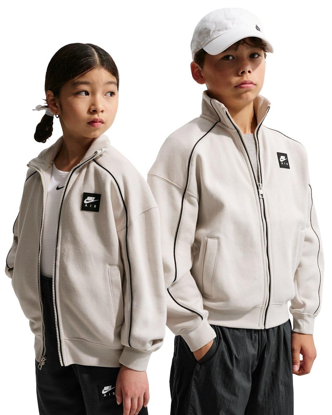 Nike Big Kids' Air Fleece Track Jacket - Bone - BONE Thumbnail View 1