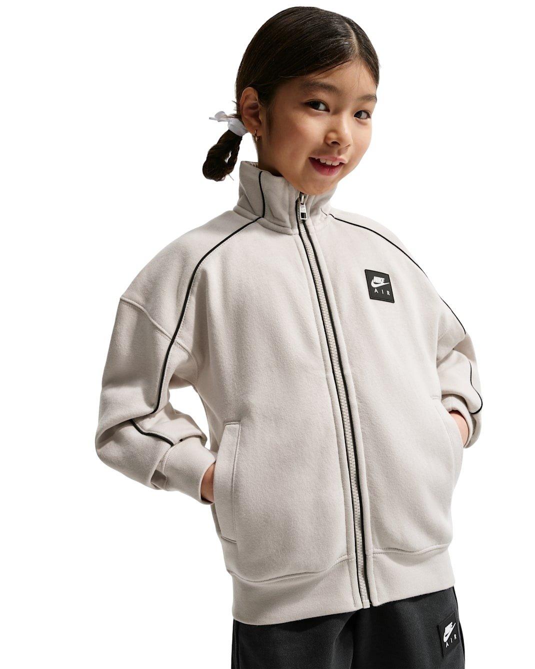 Nike Big Kids' Air Fleece Track Jacket - Bone - BONE Thumbnail View 3