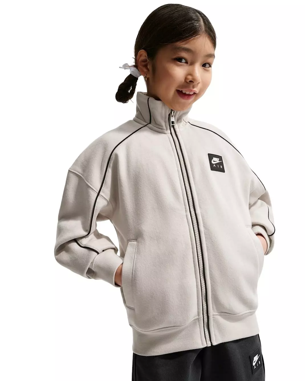 Nike Big Kids' Air Fleece Track Jacket - Bone - BONE