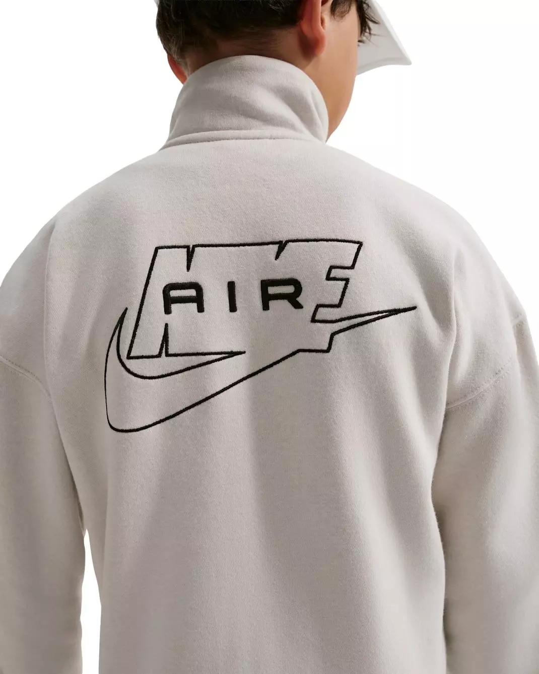 Nike Big Kids' Air Fleece Track Jacket - Bone - BONE