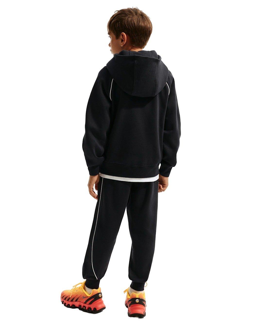 Nike Big Boys' Air Pullover Hoodie - Black - BLACK Thumbnail View 5
