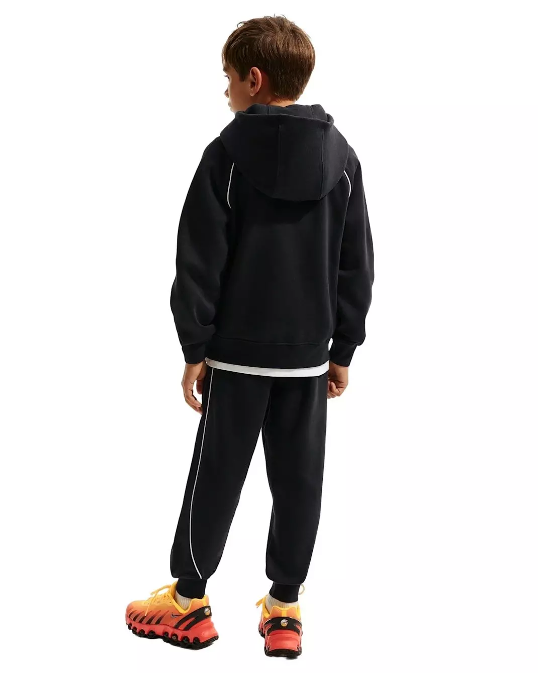 Nike Big Boys' Air Pullover Hoodie - Black - BLACK