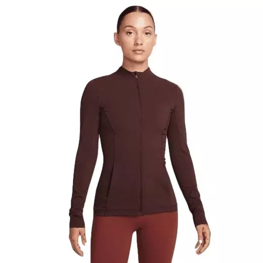 Nike Women's Yoga Dri-FIT Luxe Fitted Jacket - BROWN