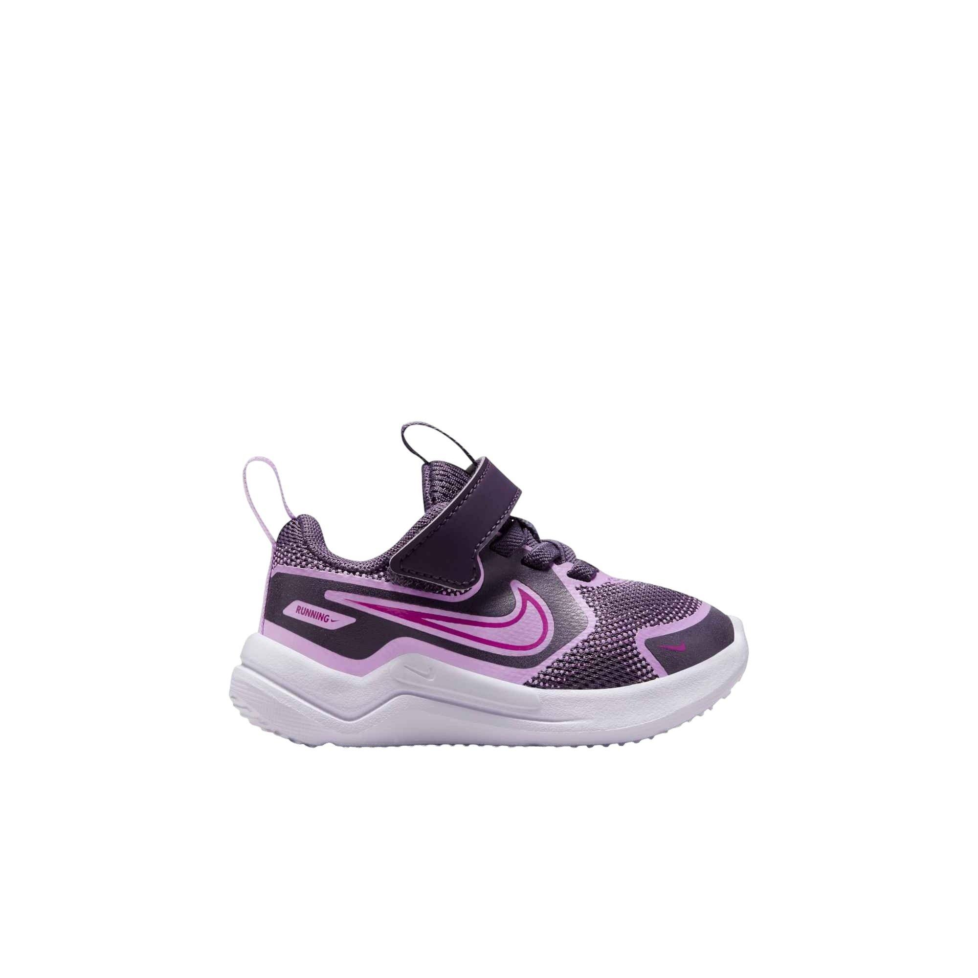 Nike Cosmic Runner "Dark Raisin/Hydrangeas/White/Hot Fuchsia" Infant Girls' Running Shoe - PURPLE/WHITE/FUCHSIA Thumbnail View 1
