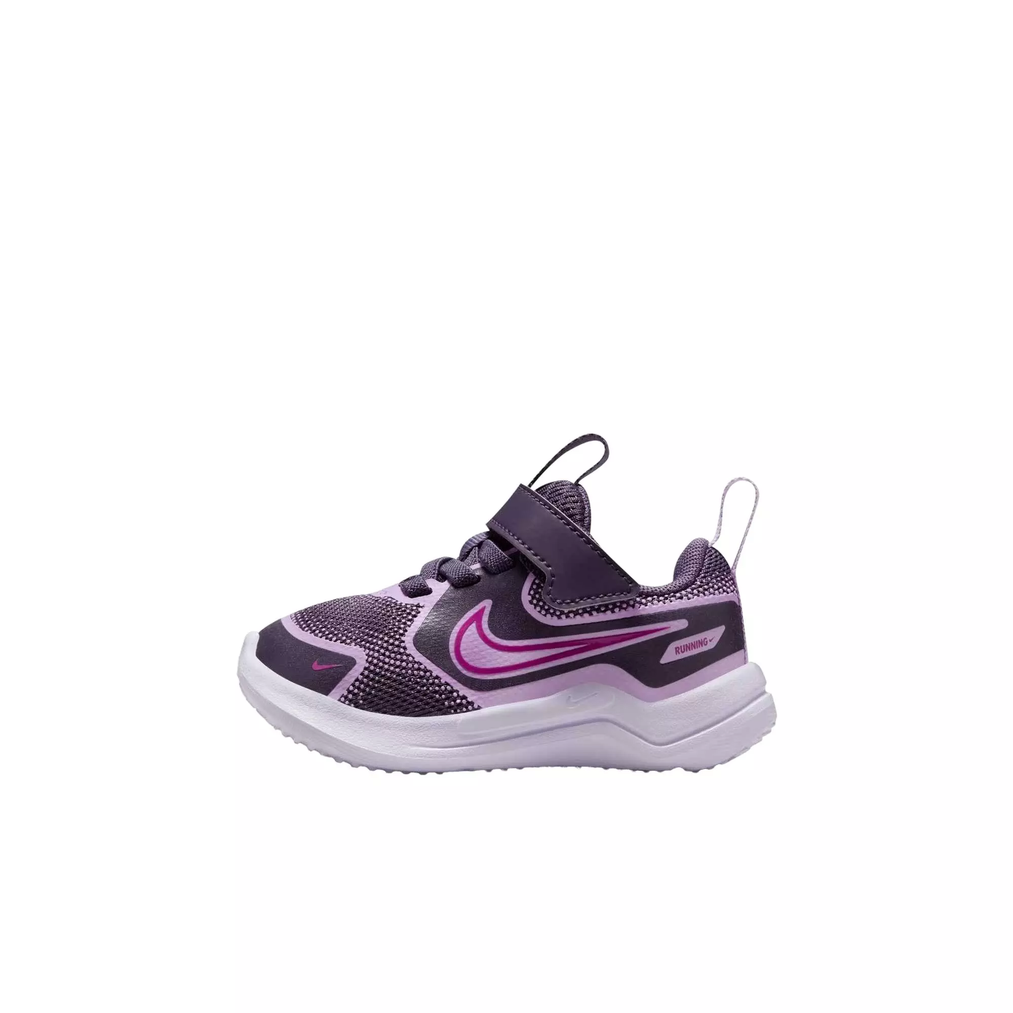 Nike Cosmic Runner "Dark Raisin/Hydrangeas/White/Hot Fuchsia" Infant Girls' Running Shoe - PURPLE/WHITE/FUCHSIA