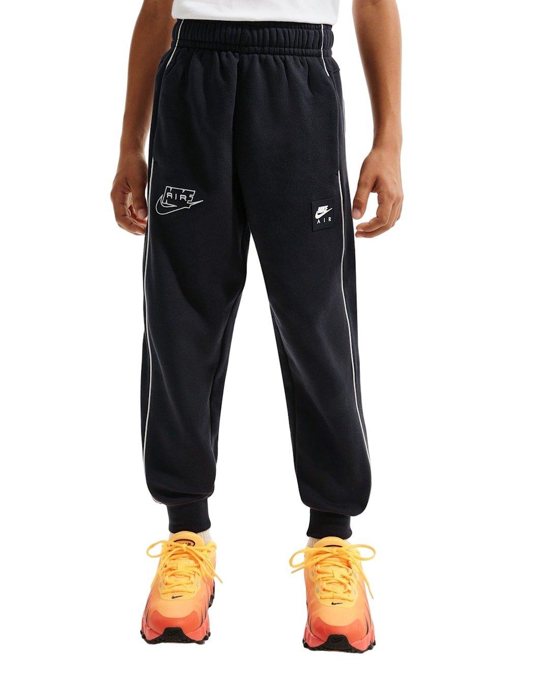 Nike Big Boys' Air Fleece Joggers - Black - BLACK Thumbnail View 1