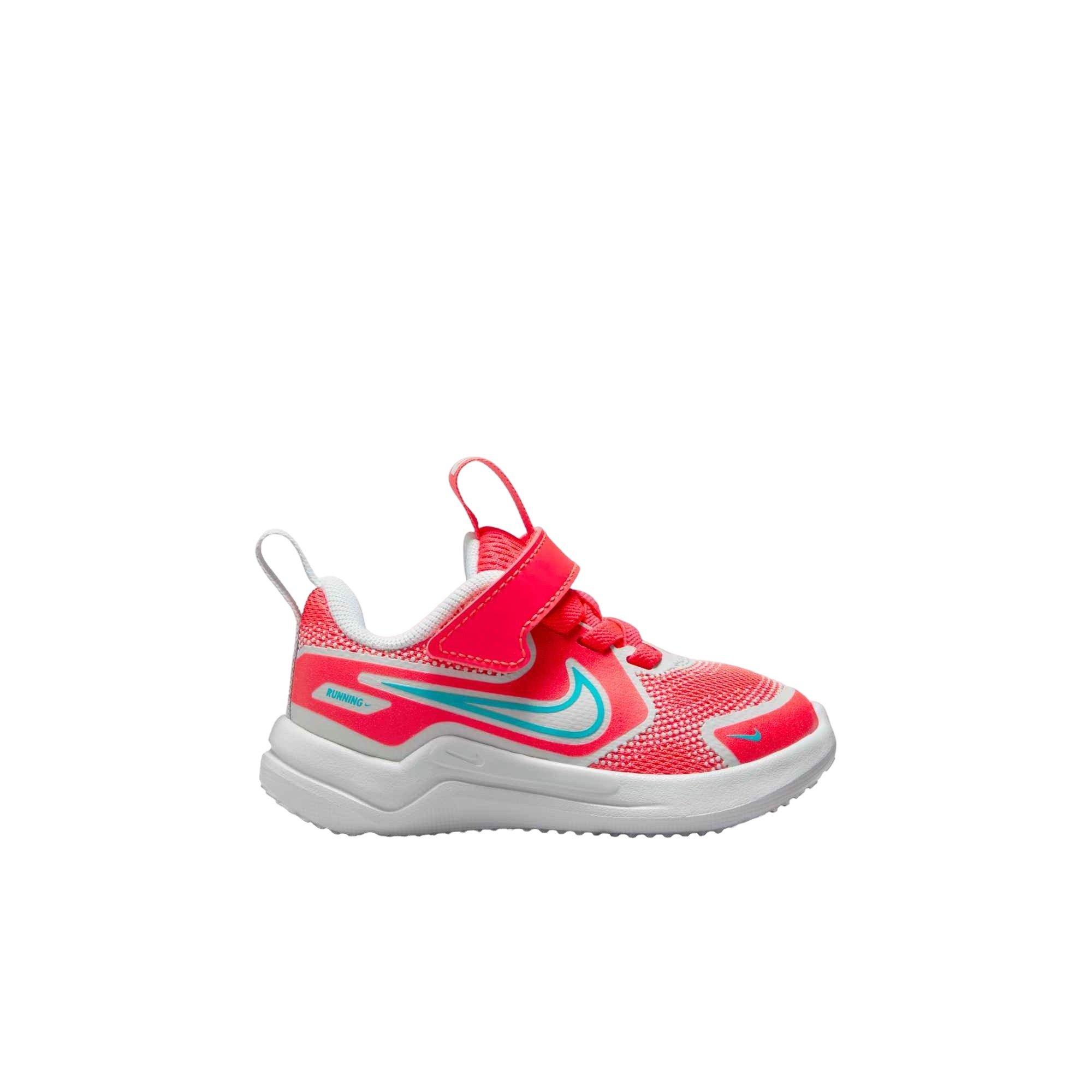 Nike Cosmic Runner "Bright Crimson/Pure Platinum/Black/Dusty Cactus" Infant Boys' Running Shoe - CRIMSON/WHITE/TURQUOISE Thumbnail View 1
