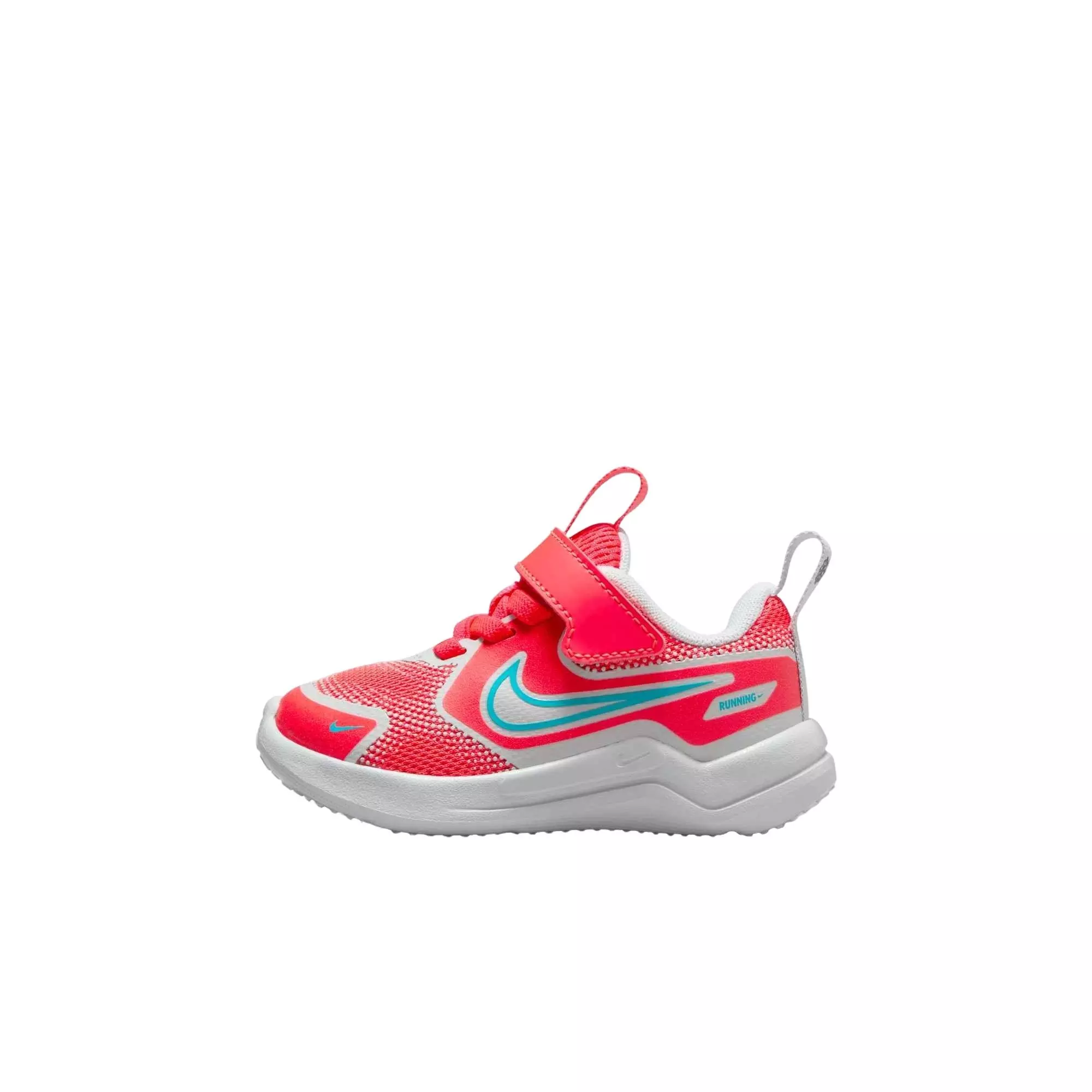 Nike Cosmic Runner "Bright Crimson/Pure Platinum/Black/Dusty Cactus" Infant Boys' Running Shoe - CRIMSON/WHITE/TURQUOISE