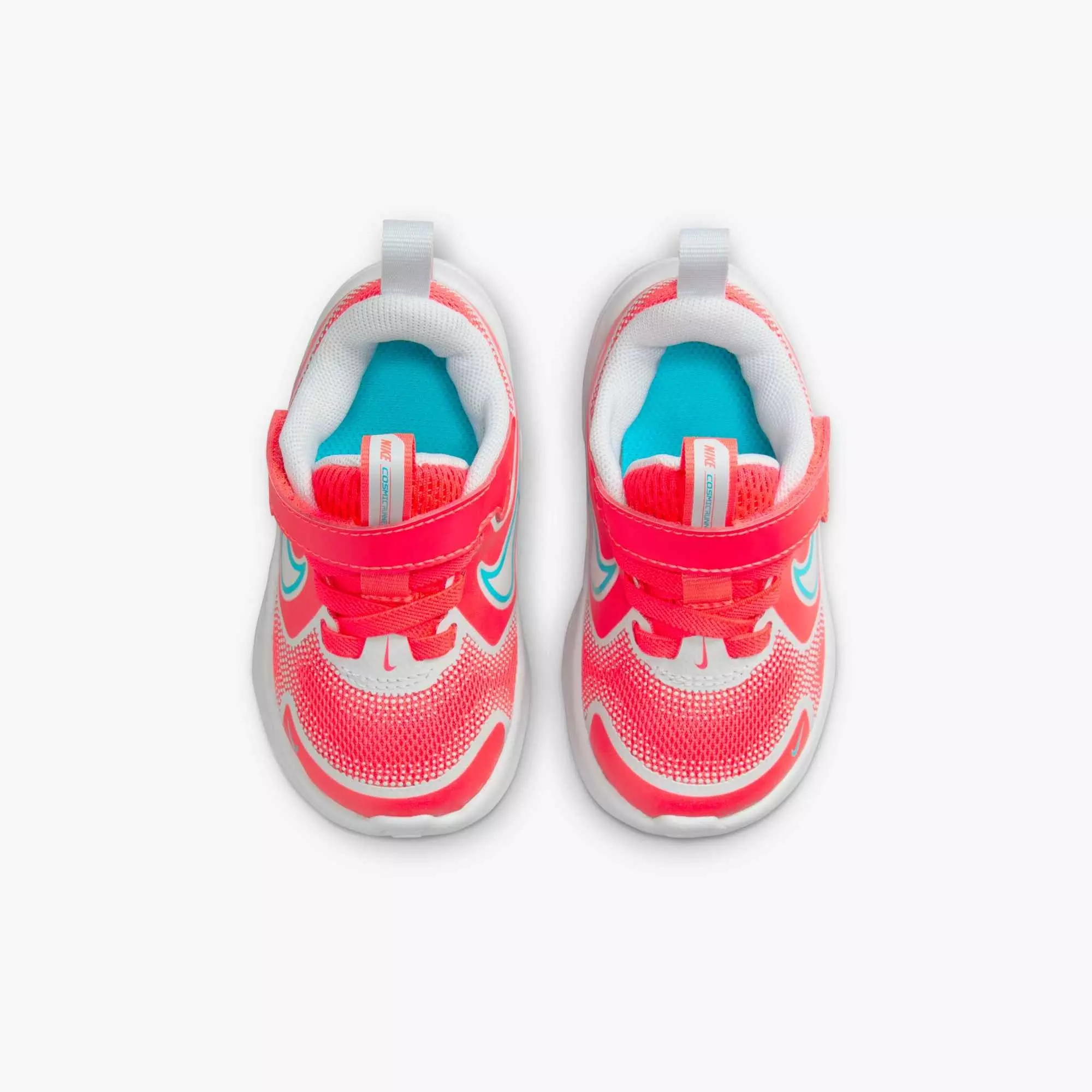 Nike Cosmic Runner "Bright Crimson/Pure Platinum/Black/Dusty Cactus" Infant Boys' Running Shoe - CRIMSON/WHITE/TURQUOISE