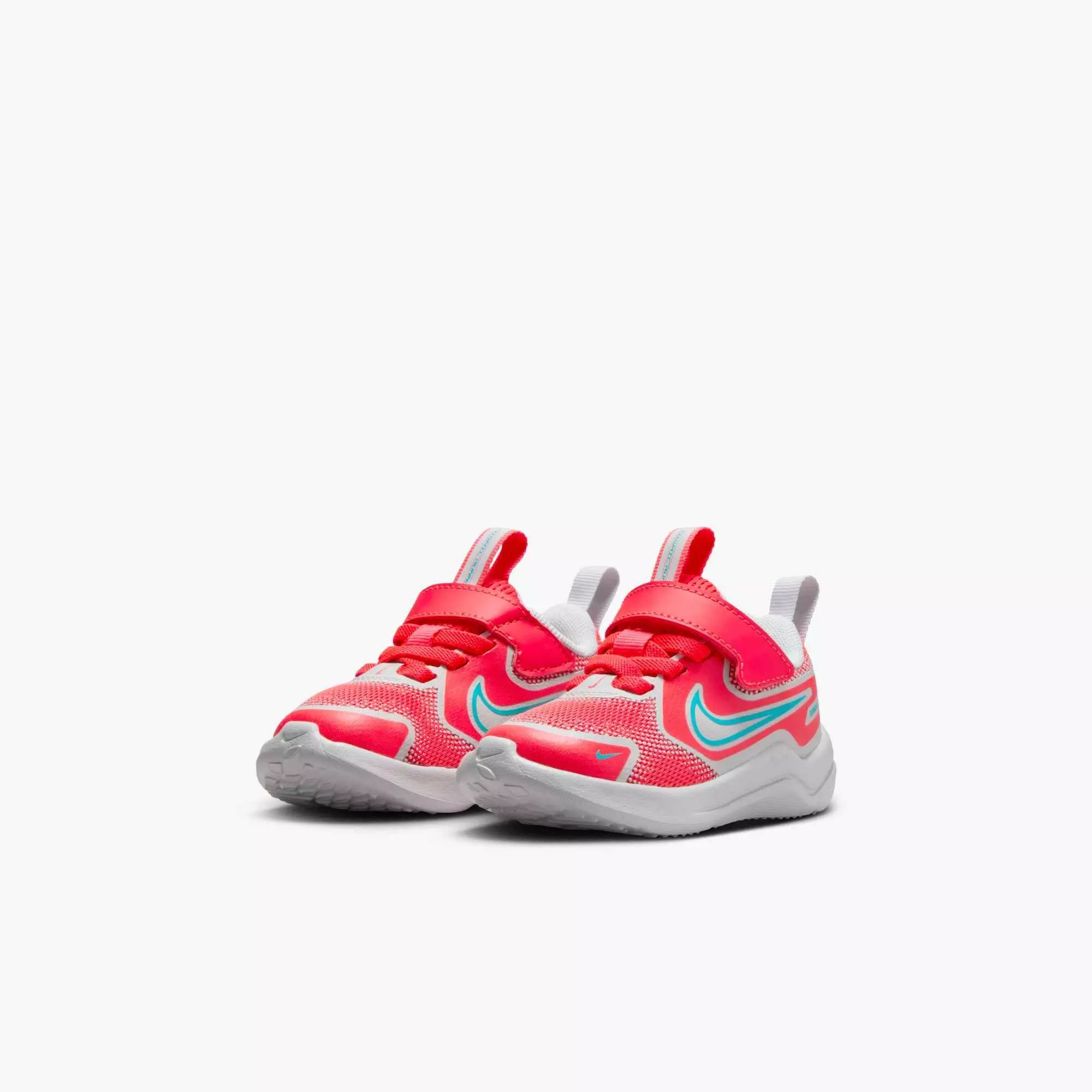 Nike Cosmic Runner "Bright Crimson/Pure Platinum/Black/Dusty Cactus" Infant Boys' Running Shoe - CRIMSON/WHITE/TURQUOISE
